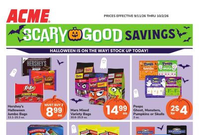 Acme Markets (Bergenfield Area, NJ) Health, Home & Beauty Weekly Ad September 11 - October 1, 2026