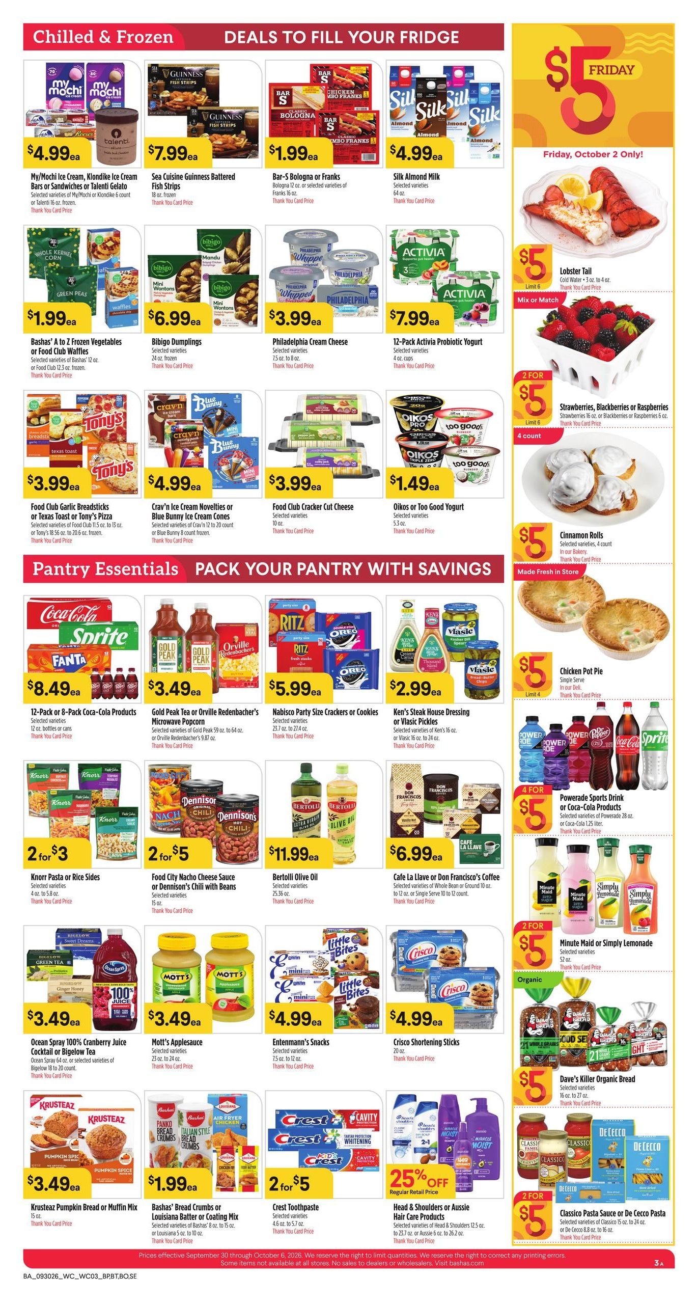 Bashas' (Apache Junction Area, AZ) Weekly Ad September 30 - October 6, 2026