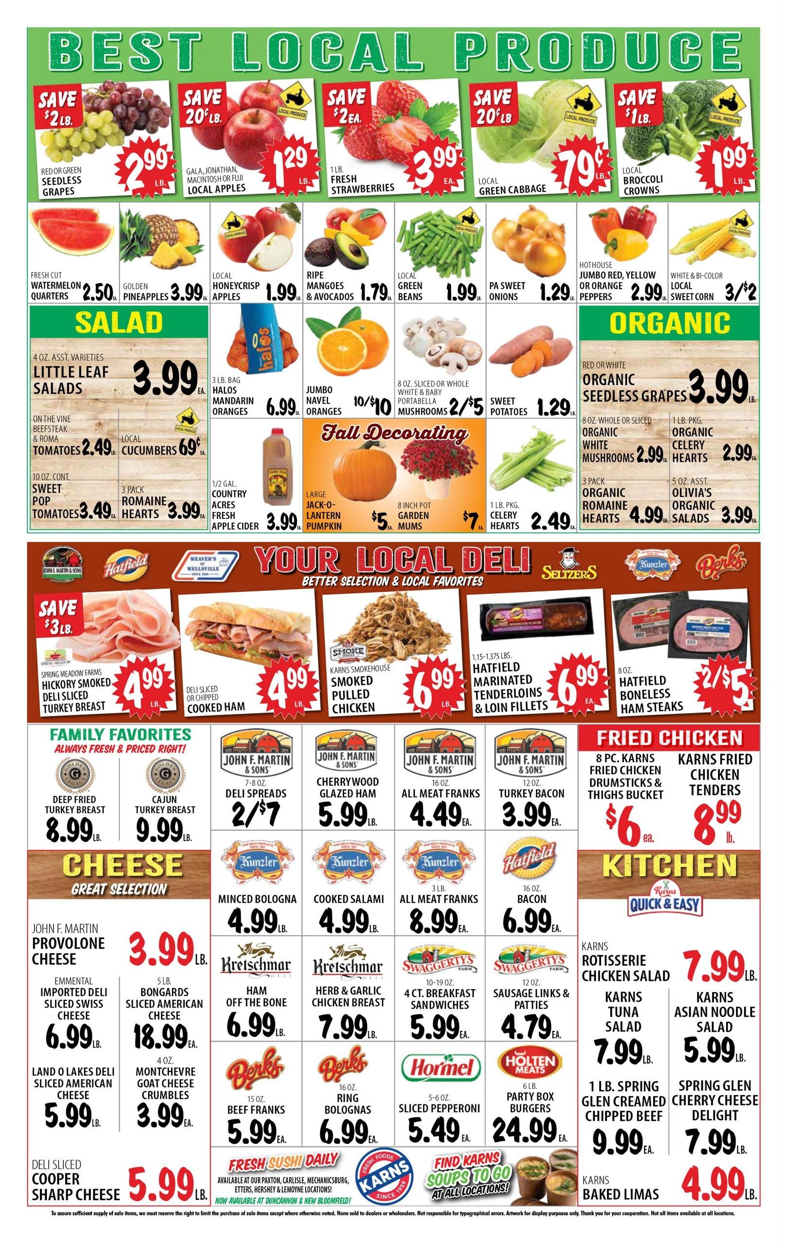 Karns Quality Foods Weekly Ad September 29 - October 5, 2026