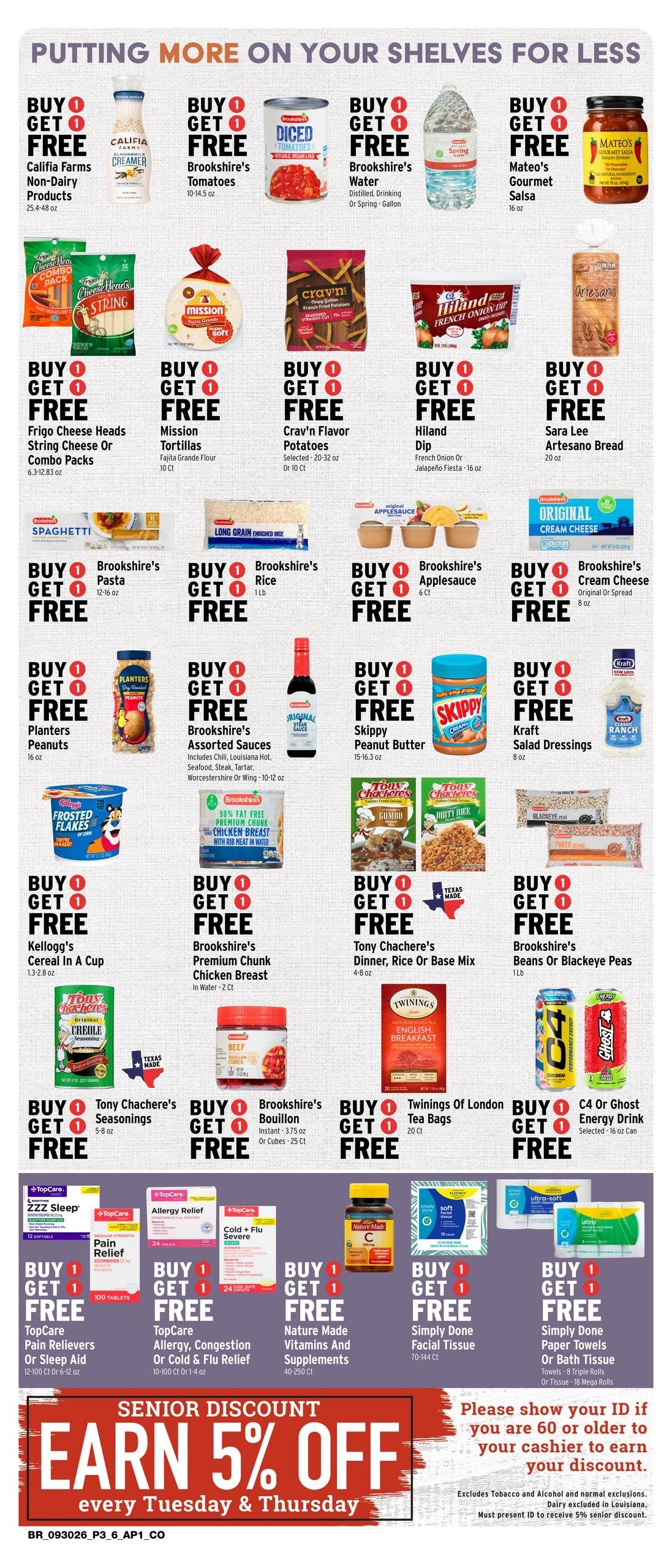 Brookshire's (Shreveport Area, LA) Weekly Ad September 30 - October 6, 2026