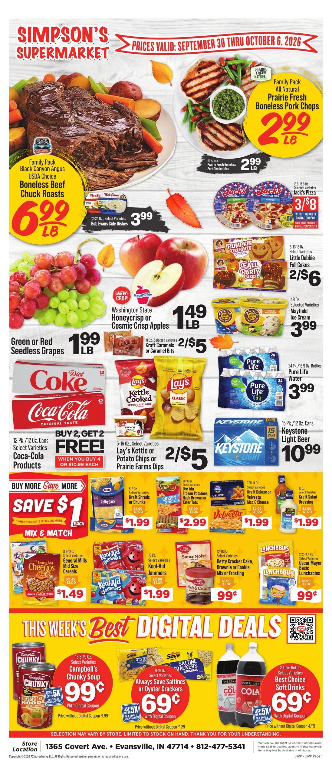 IGA (Evansville Area, IN) Weekly Ad September 30 - October 6, 2026