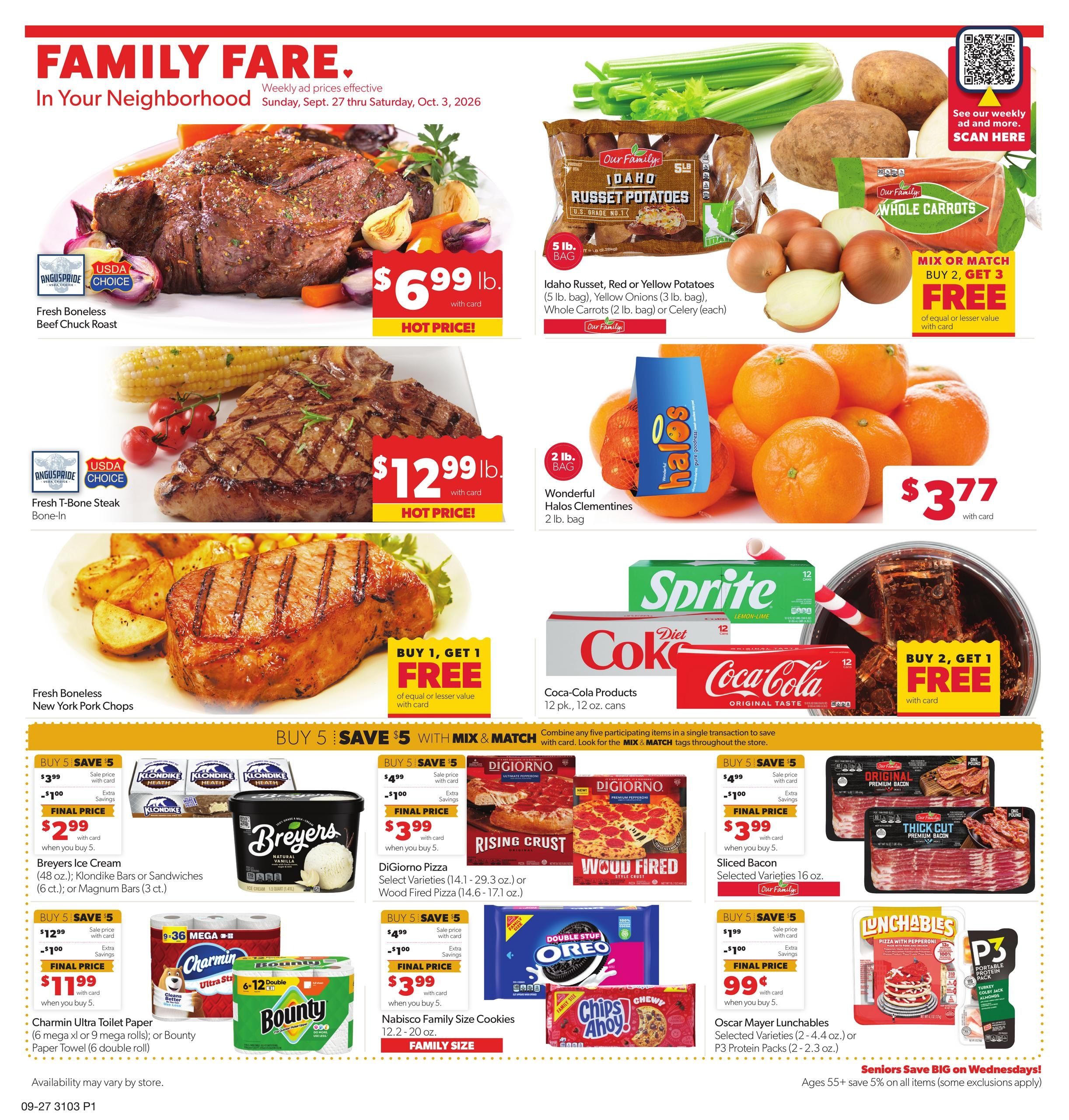 Family Fare (Barnesville Area, MN) Weekly Ad September 27 - October 3, 2026