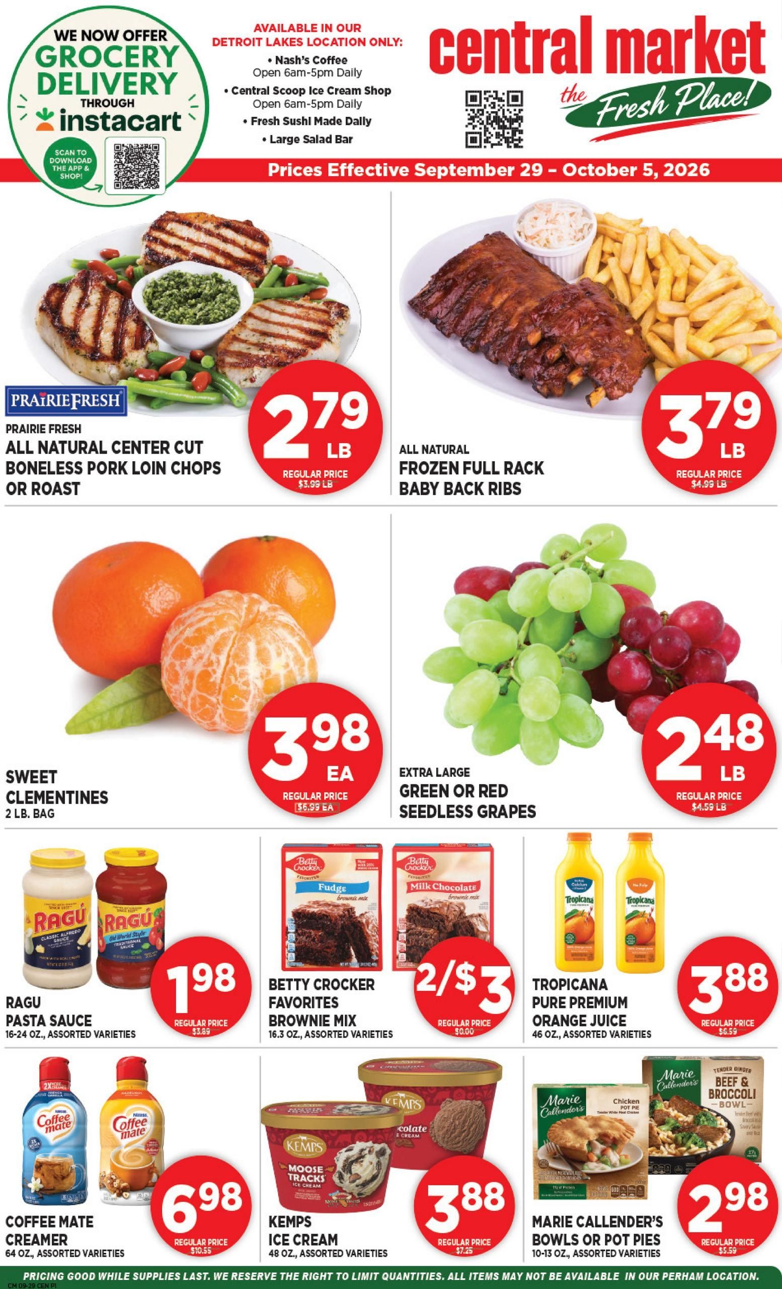 Central Market Weekly Ad September 29 - October 5, 2026