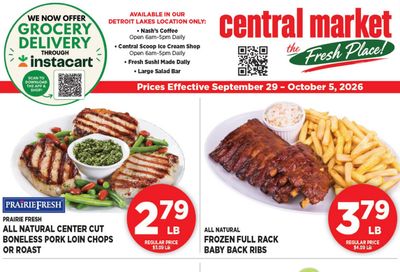 Central Market Weekly Ad September 29 - October 5, 2026
