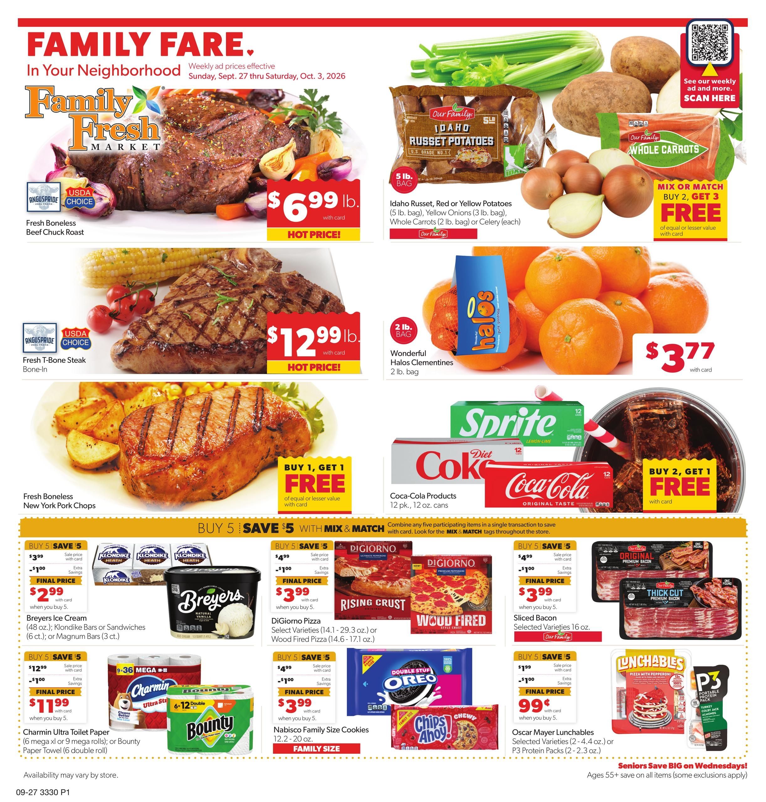 Family Fare (Chanhassen Area, MN) Weekly Ad September 27 - October 3, 2026