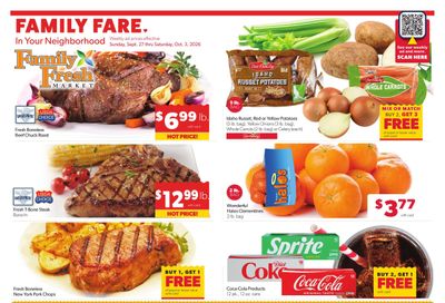 Family Fare (Chanhassen Area, MN) Weekly Ad September 27 - October 3, 2026
