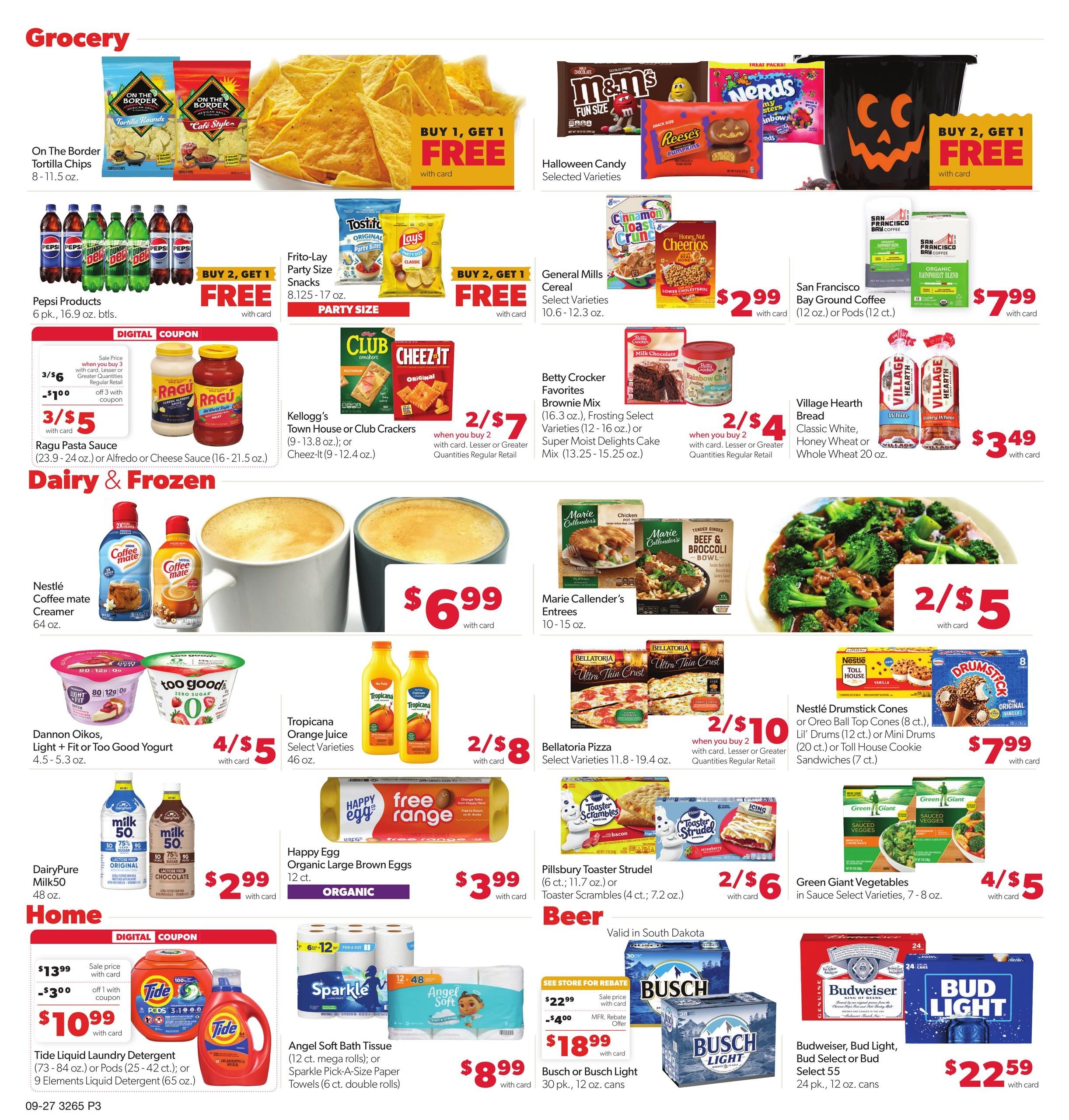 Family Fare (Rapid City Area, SD) Weekly Ad September 27 - October 3, 2026