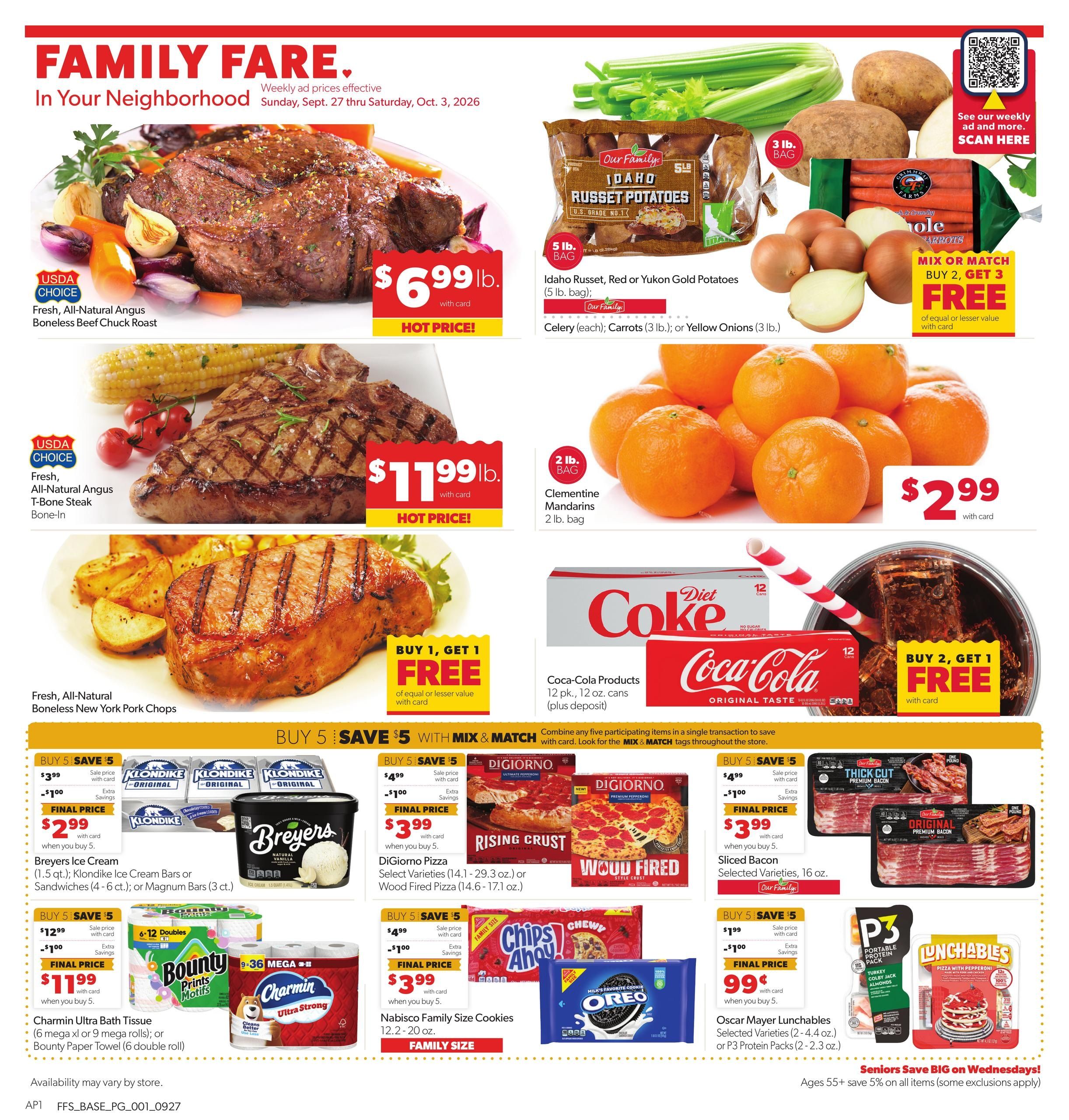 Family Fare (South Bend Area, IN) Weekly Ad September 27 - October 3, 2026