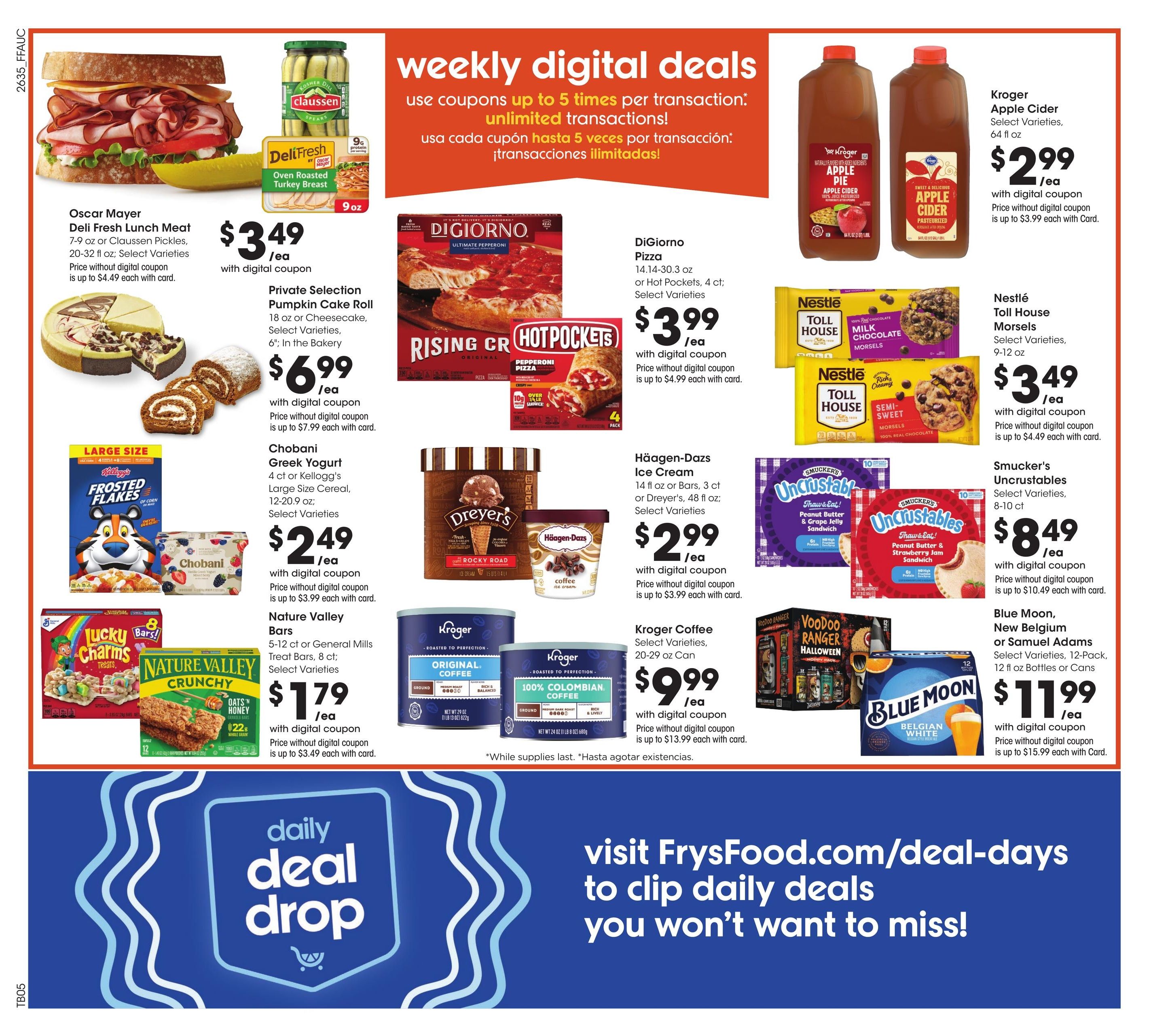 Fry's Food Stores (Avondale Area, AZ) Weekly Ad September 30 - October 6, 2026
