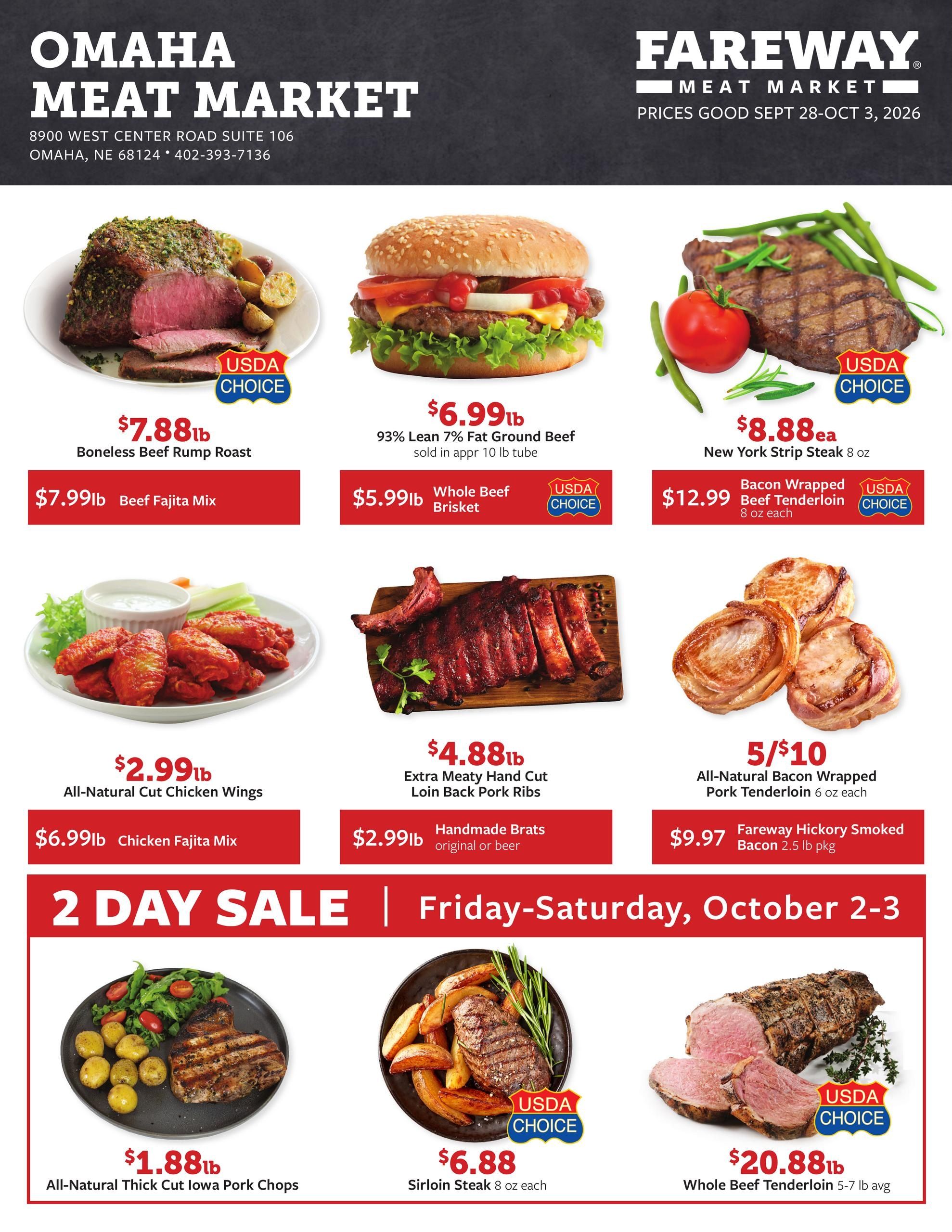 Fareway (Omaha Area, NE) Weekly Ad September 28 - October 3, 2026
