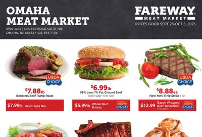 Fareway (Omaha Area, NE) Weekly Ad September 28 - October 3, 2026