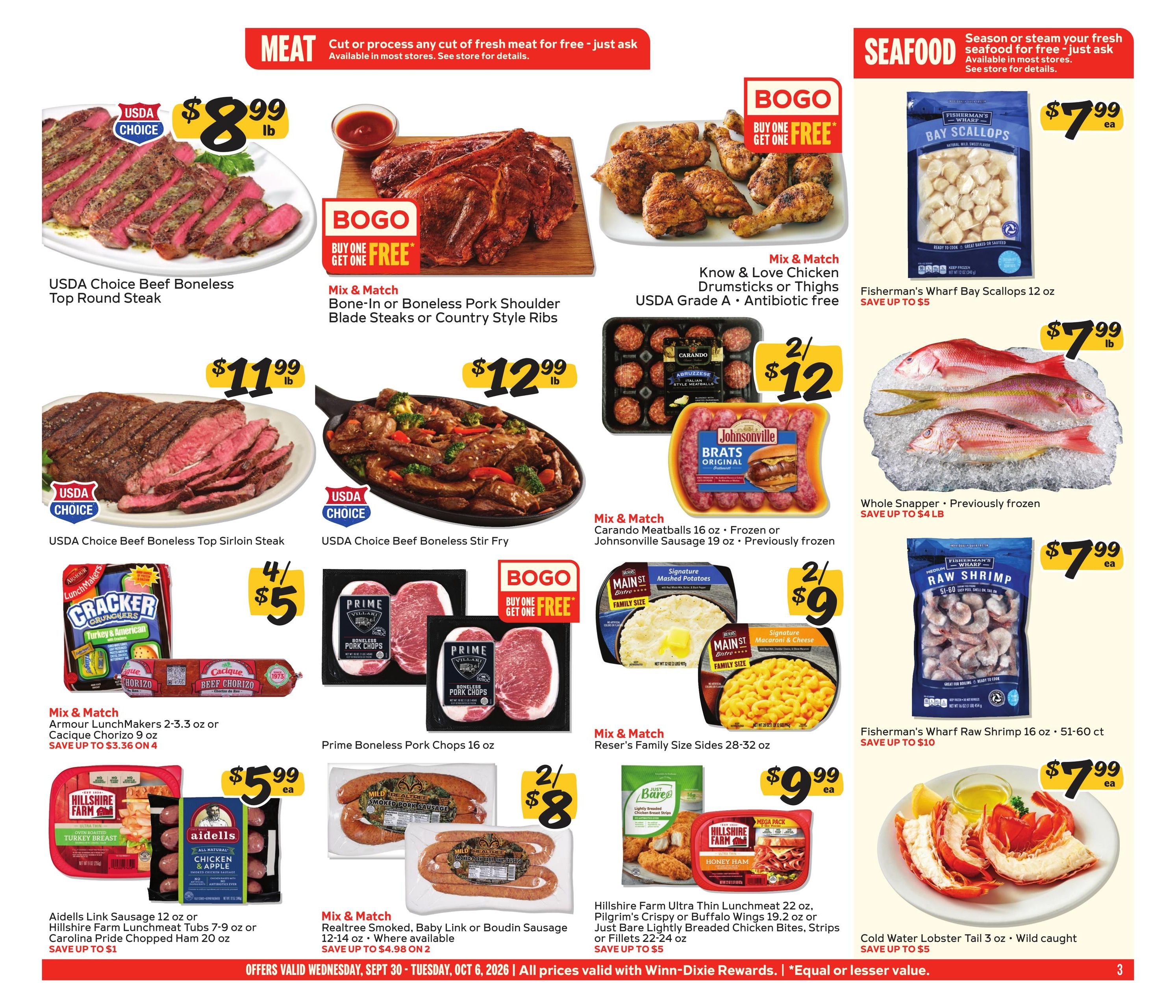 Winn-Dixie (Saint Simons Island-Valdosta Area, GA) Weekly Ad September 30 - October 6, 2026