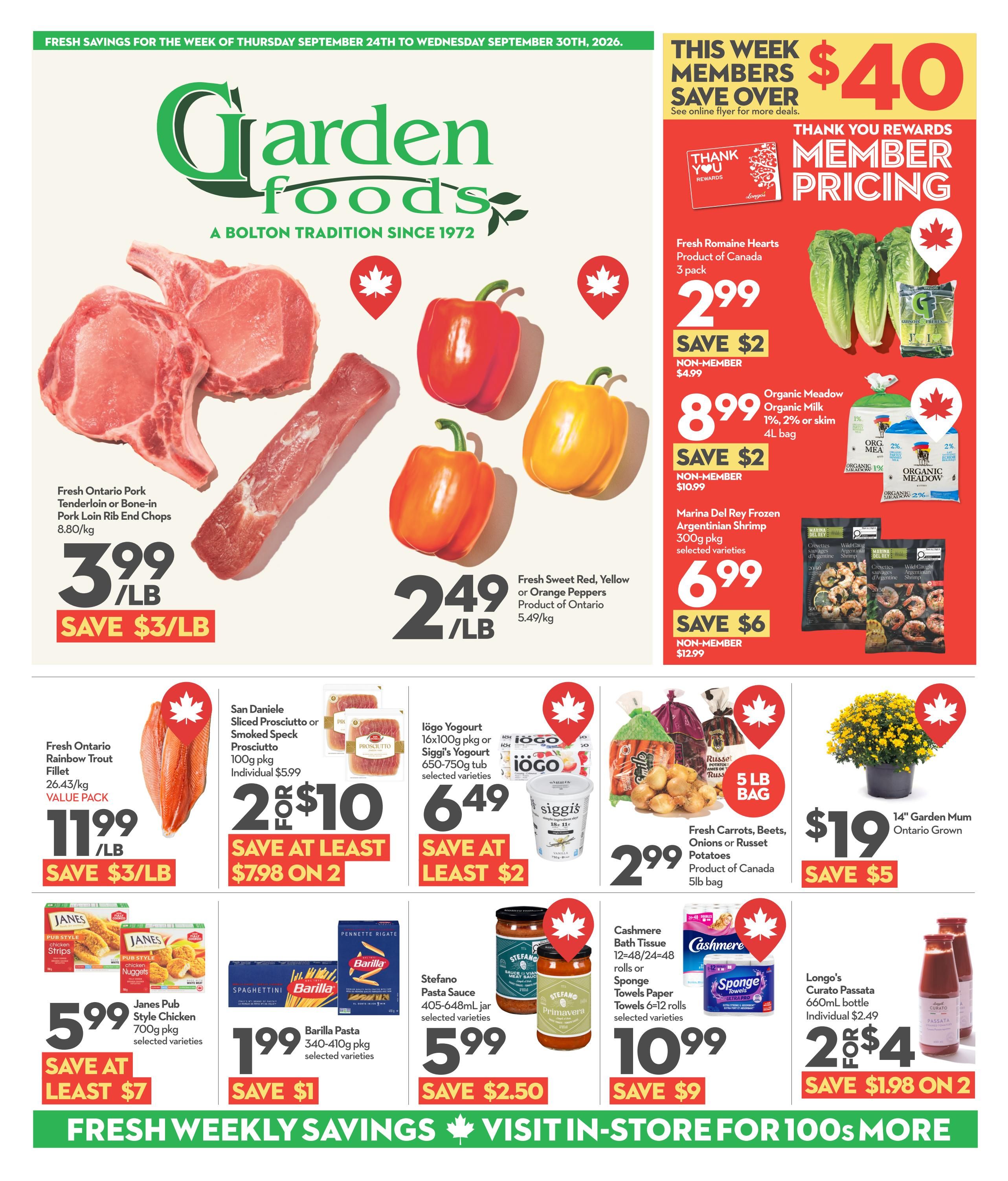 Garden Foods Flyer September 24 to 30