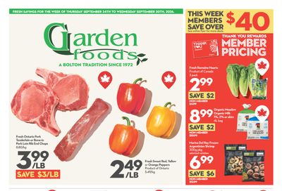 Garden Foods Flyer September 24 to 30