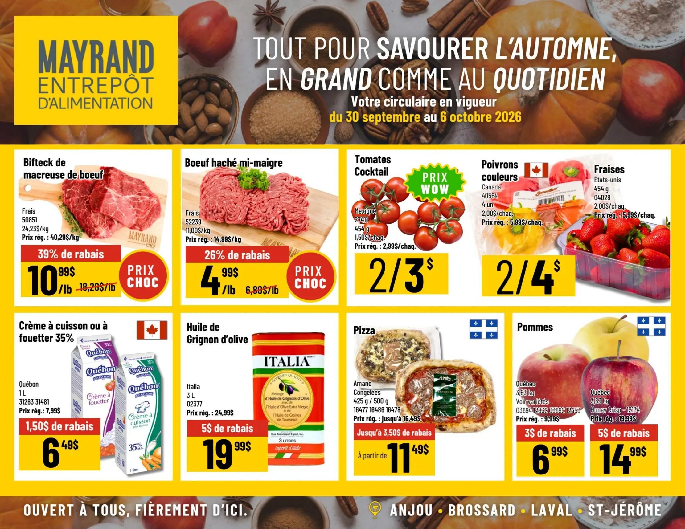 Mayrand Flyer September 30 to October 6