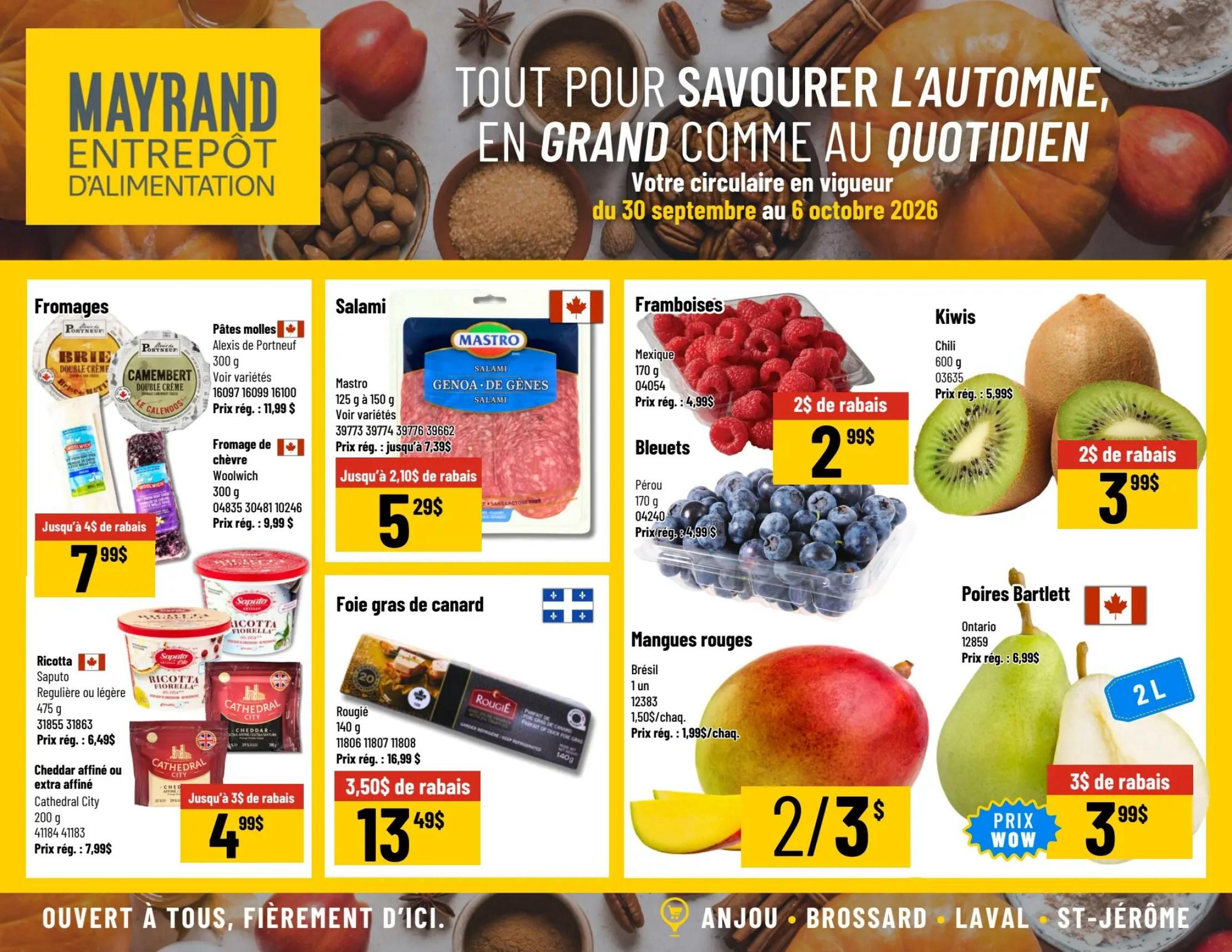 Mayrand Flyer September 30 to October 6