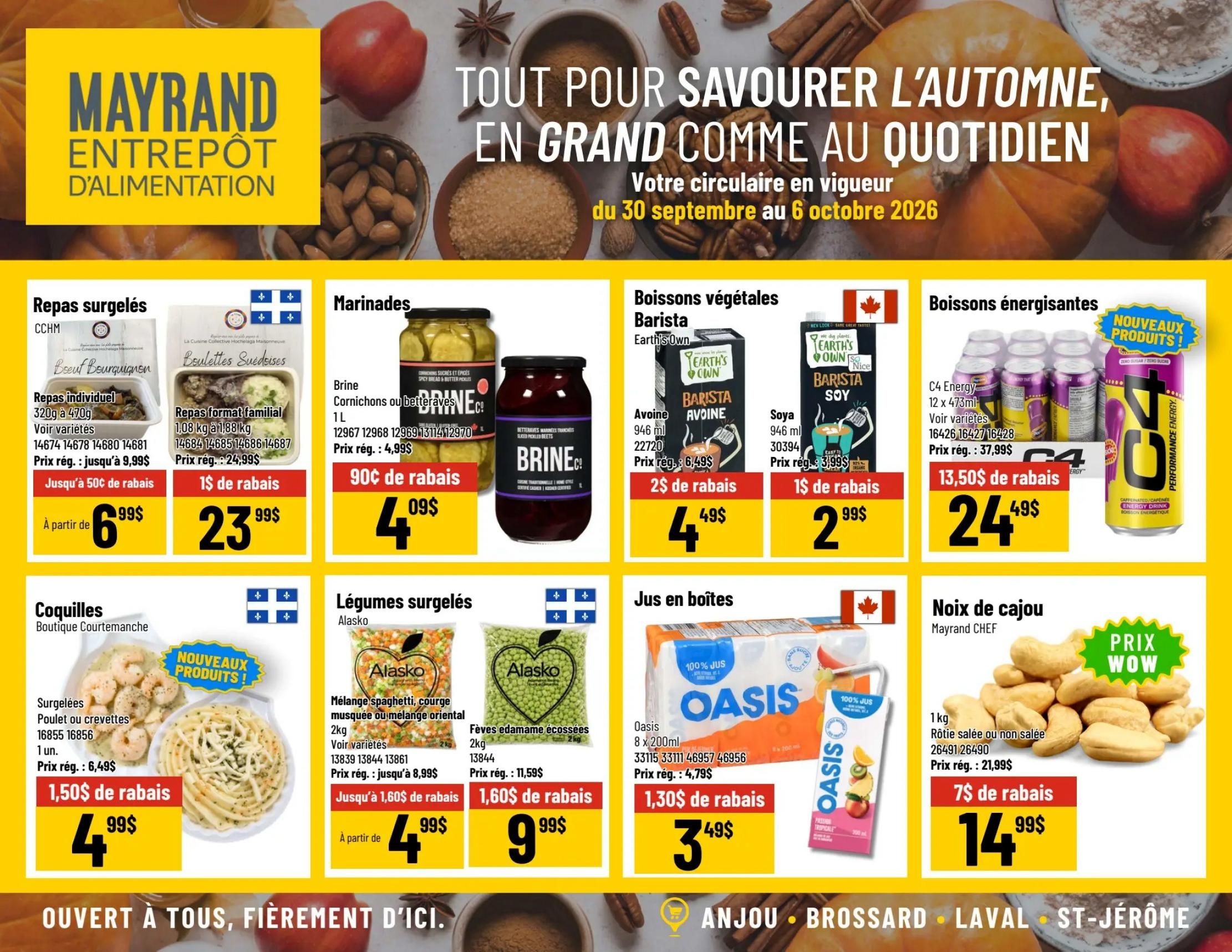 Mayrand Flyer September 30 to October 6