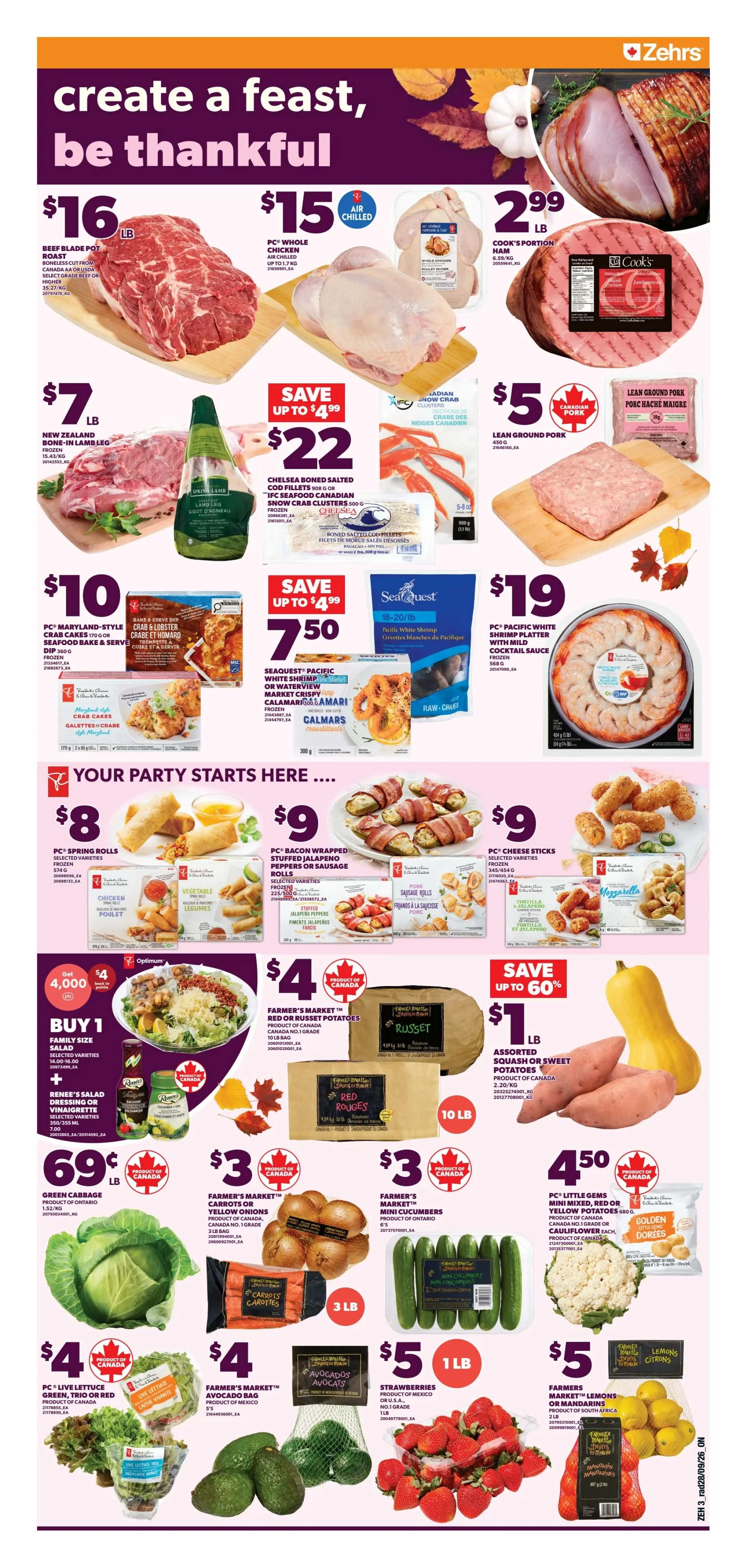 Zehrs Flyer October 1 to 7