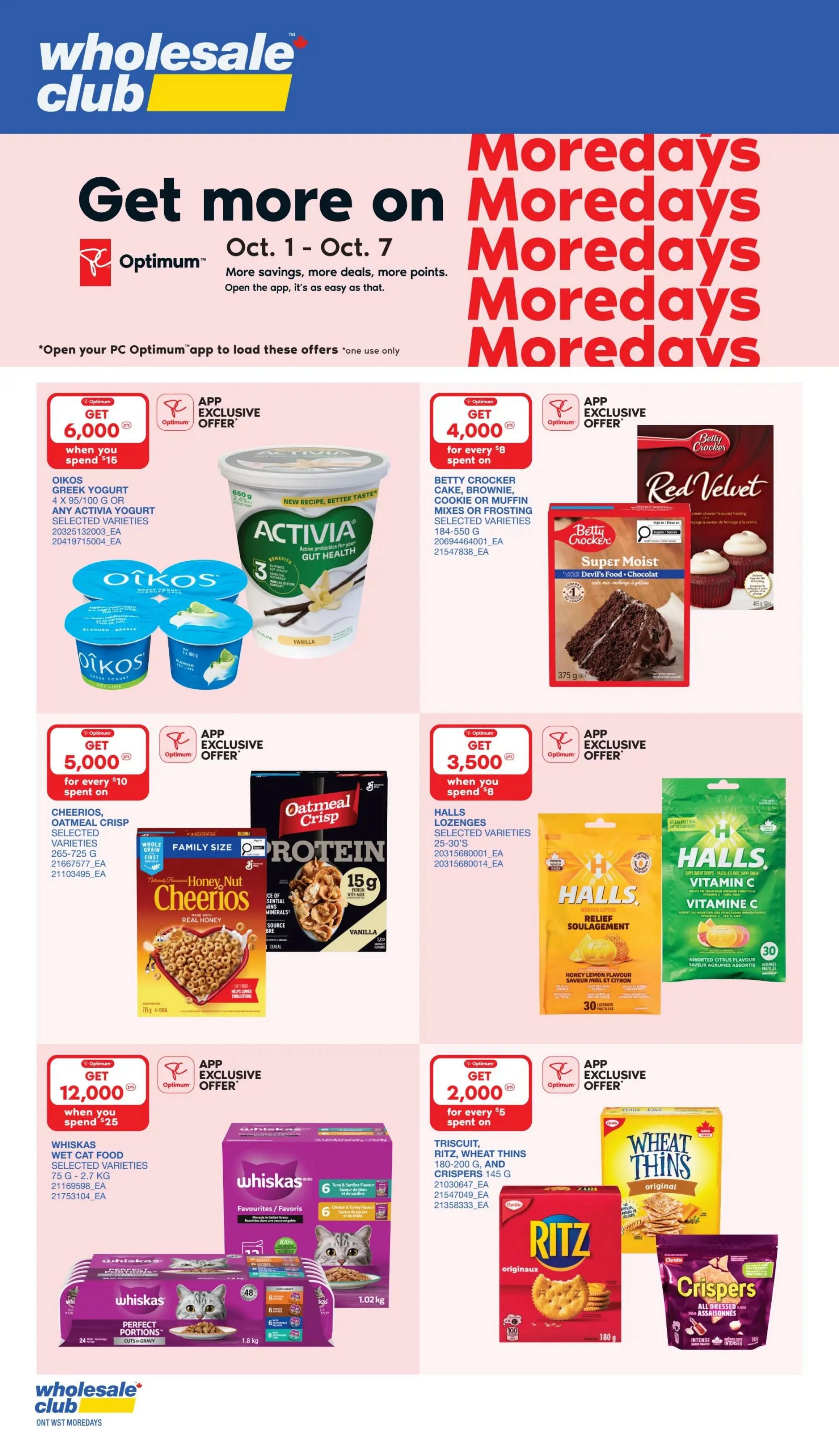 Wholesale Club (ON) Flyer October 1 to 7