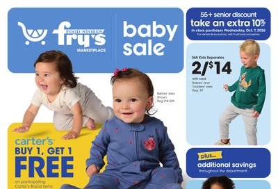 Fry's Food Stores Home & Apparel Weekly Ad September 30 - October 13, 2026