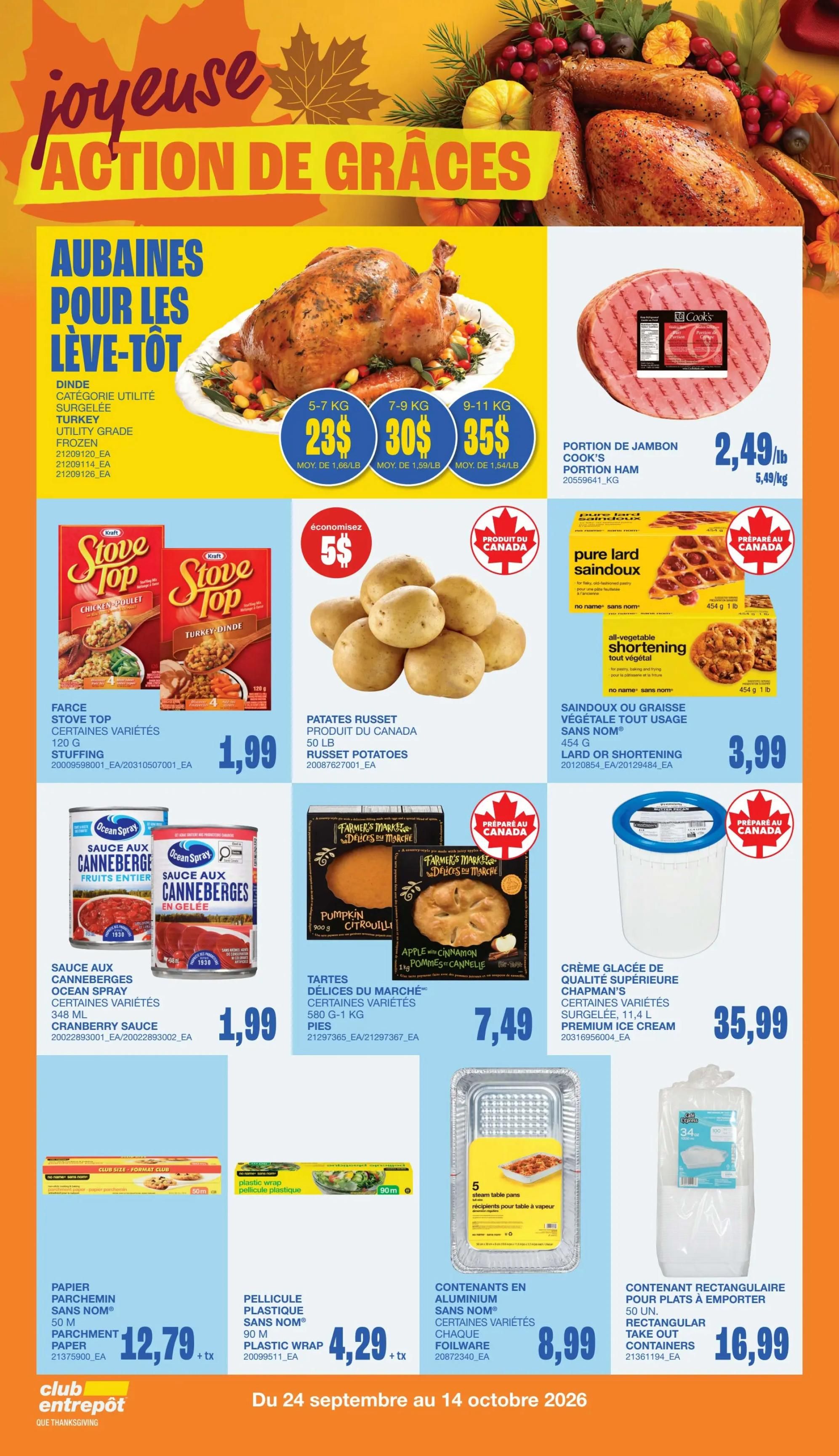 Wholesale Club (QC) Flyer October 1 to 7
