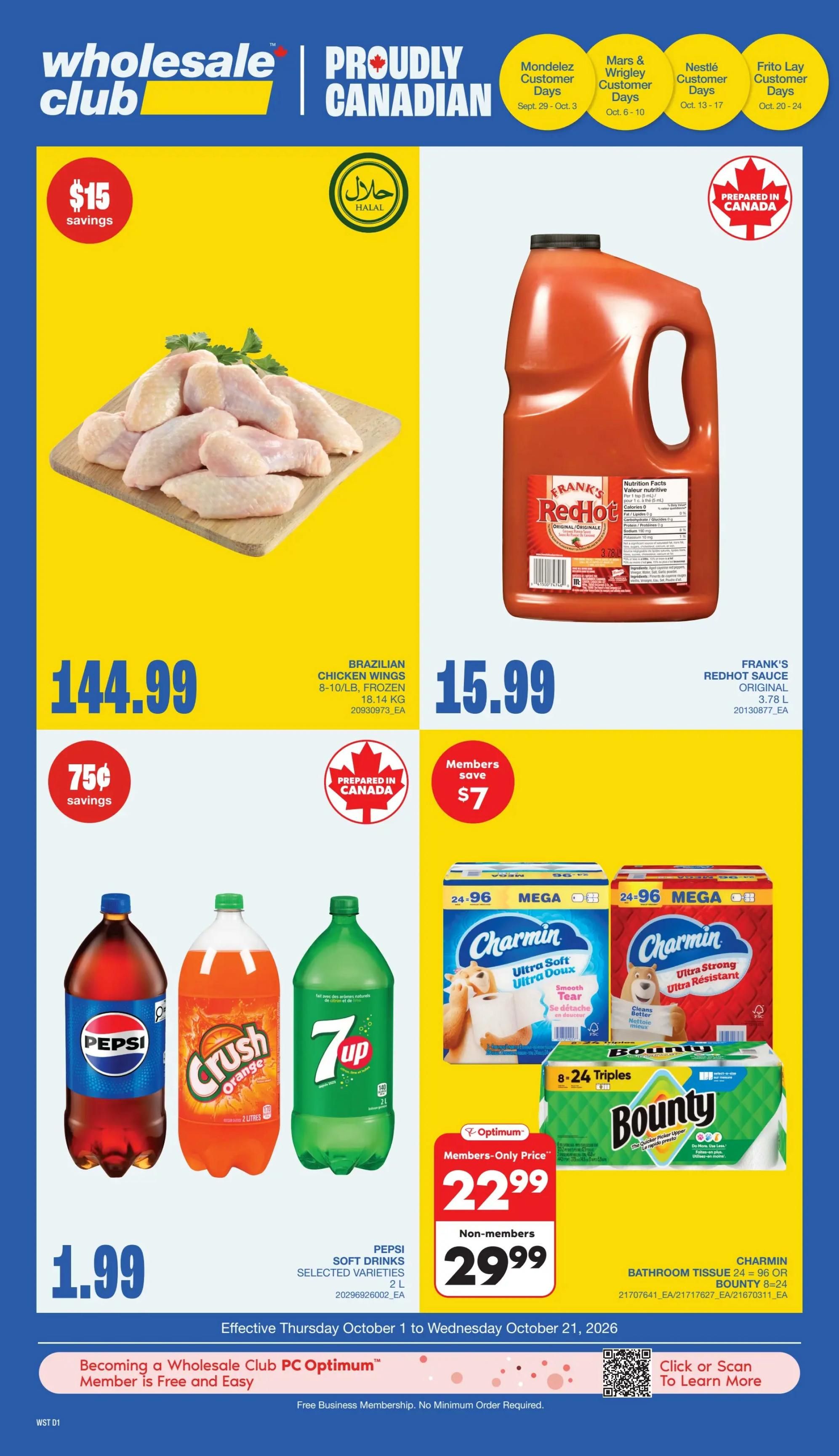 Wholesale Club (West) Flyer October 1 to 7