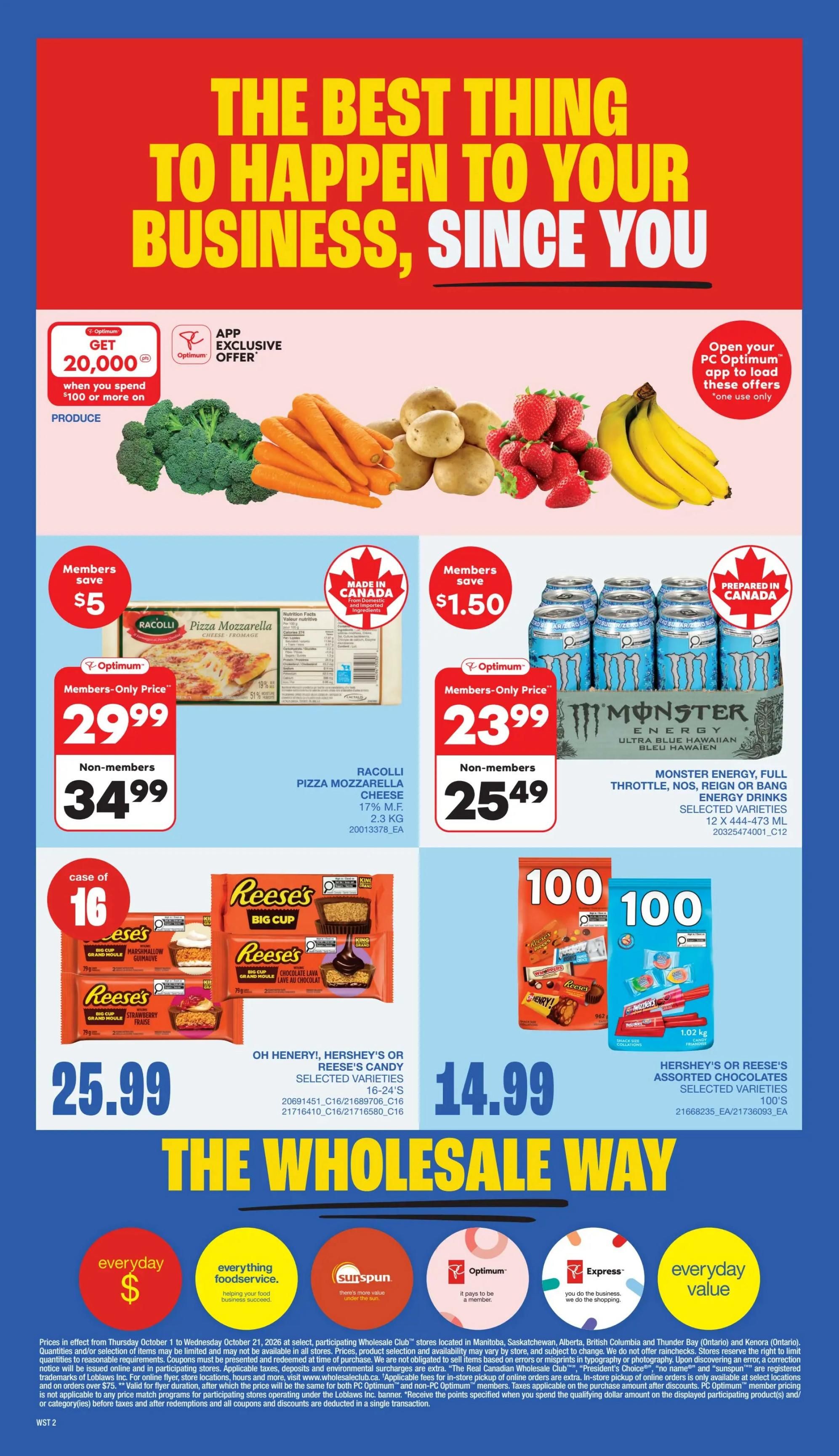 Wholesale Club (West) Flyer October 1 to 7