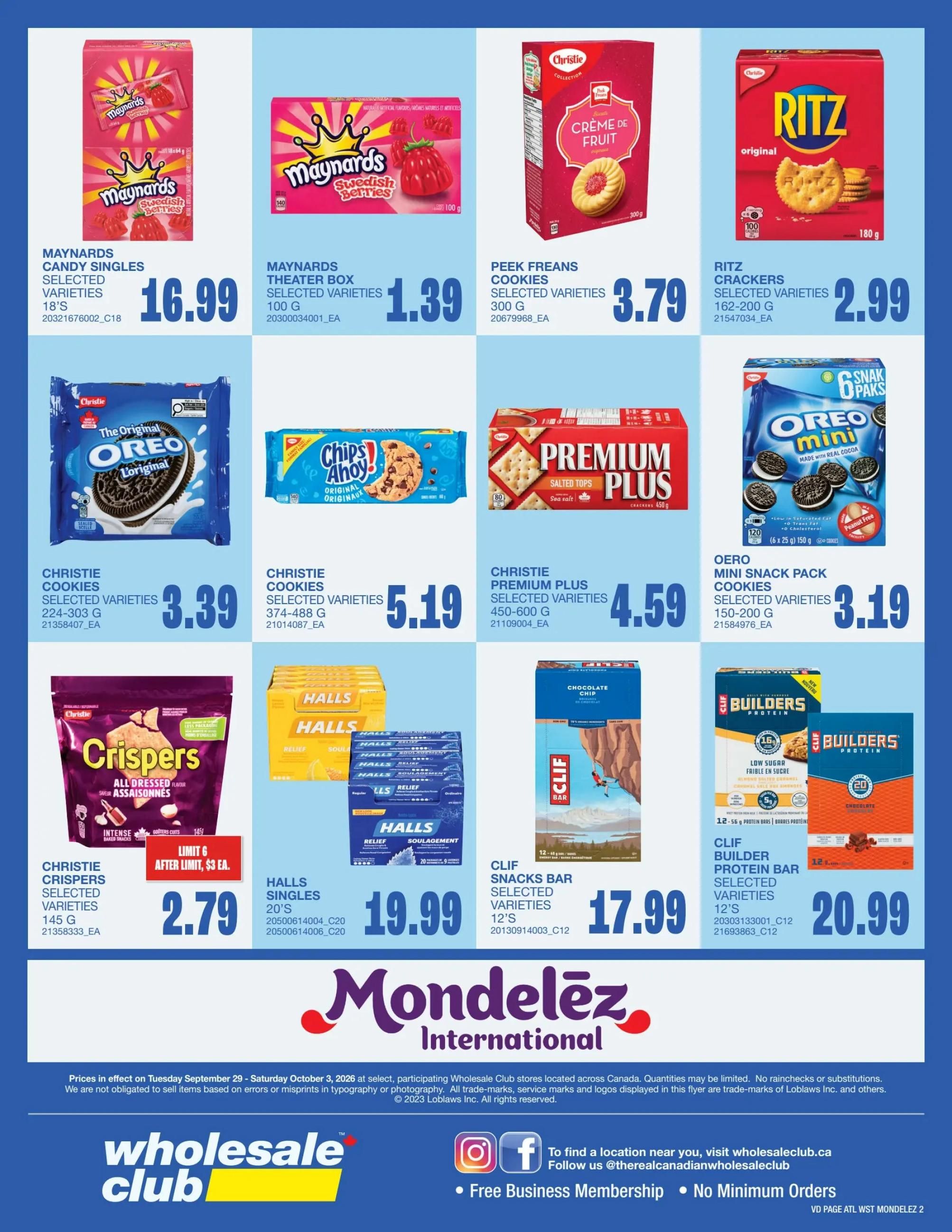 Wholesale Club (West) Flyer October 1 to 7