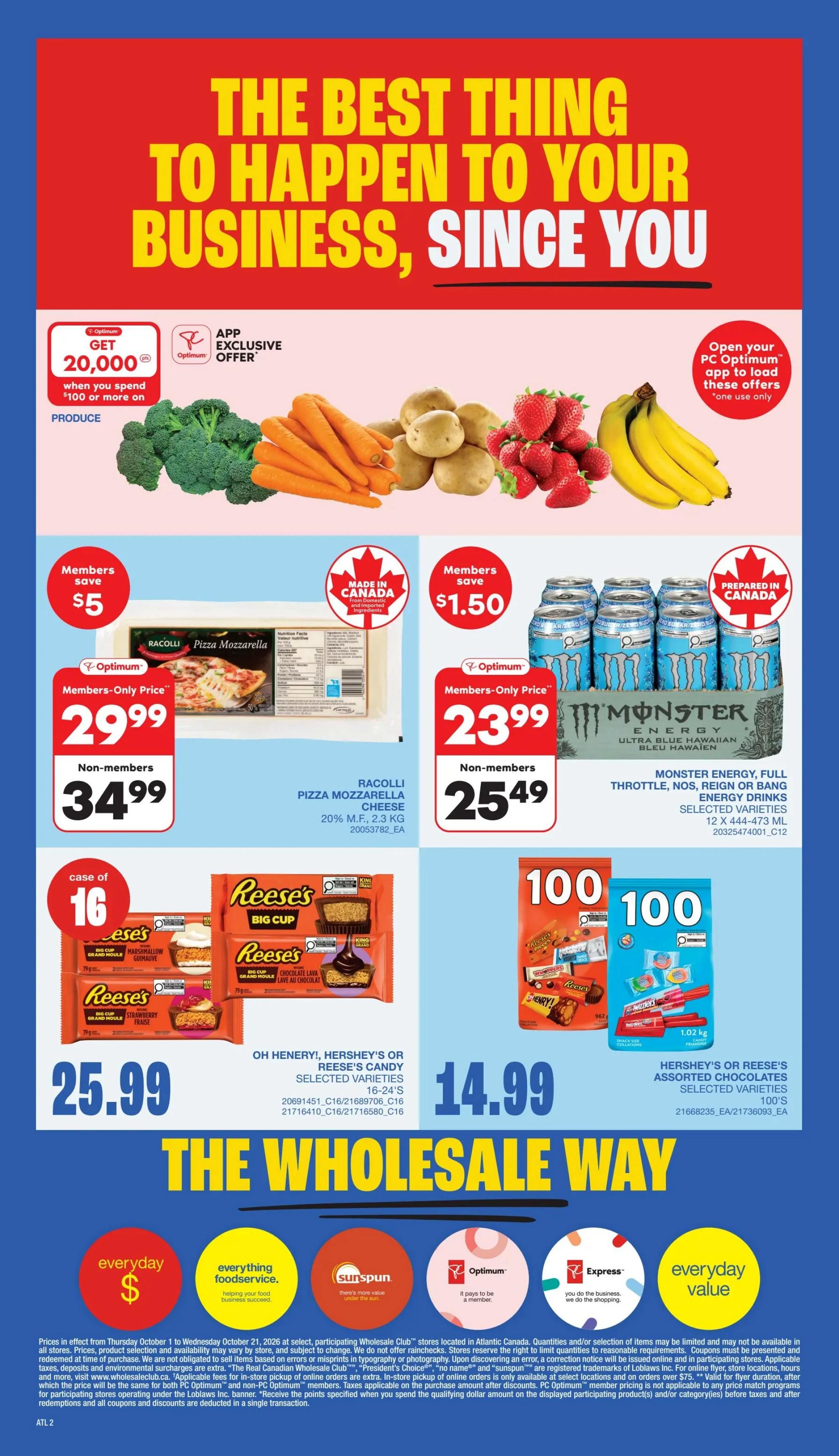 Wholesale Club (Atlantic) Flyer October 1 to 7