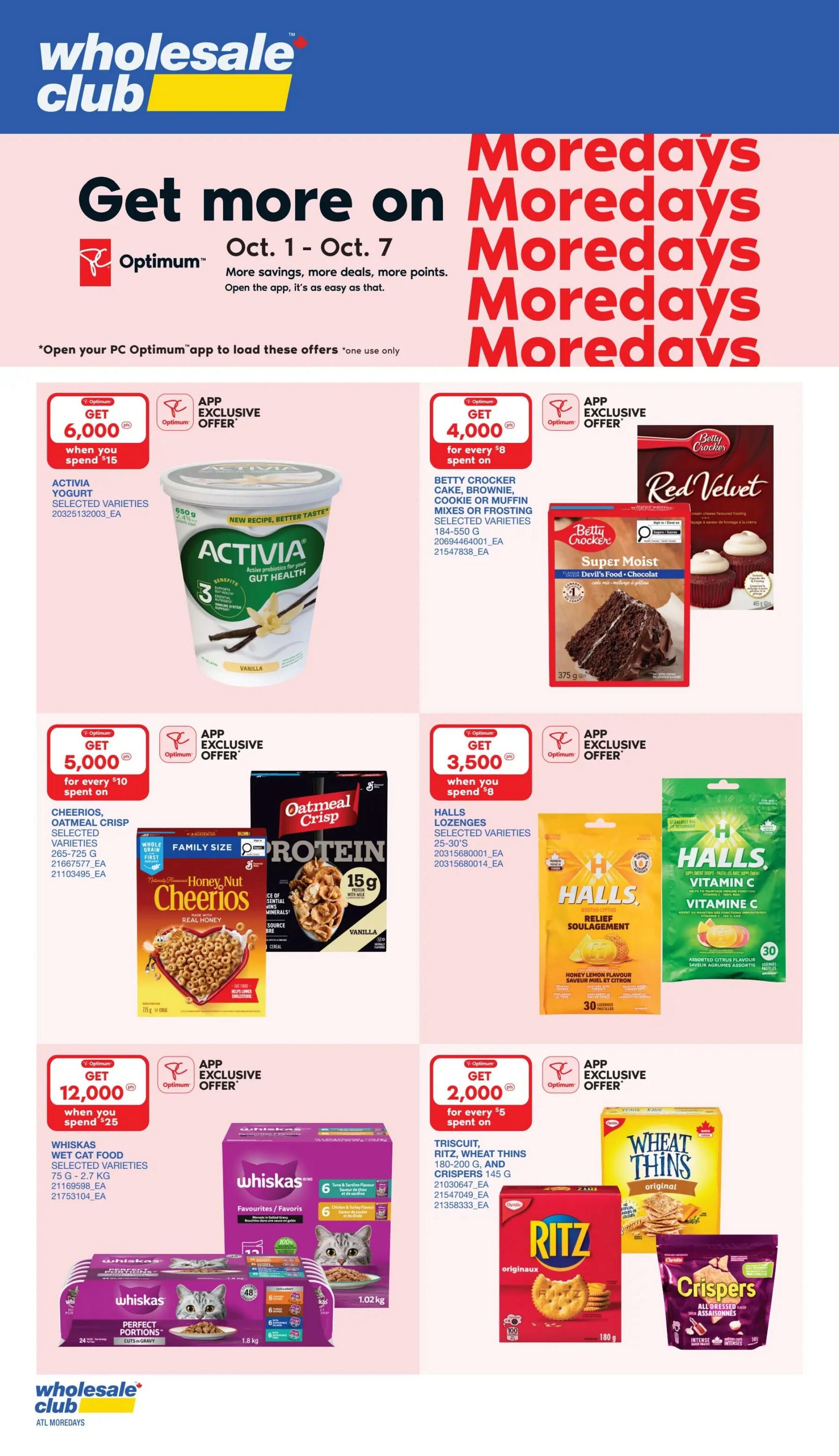 Wholesale Club (Atlantic) Flyer October 1 to 7