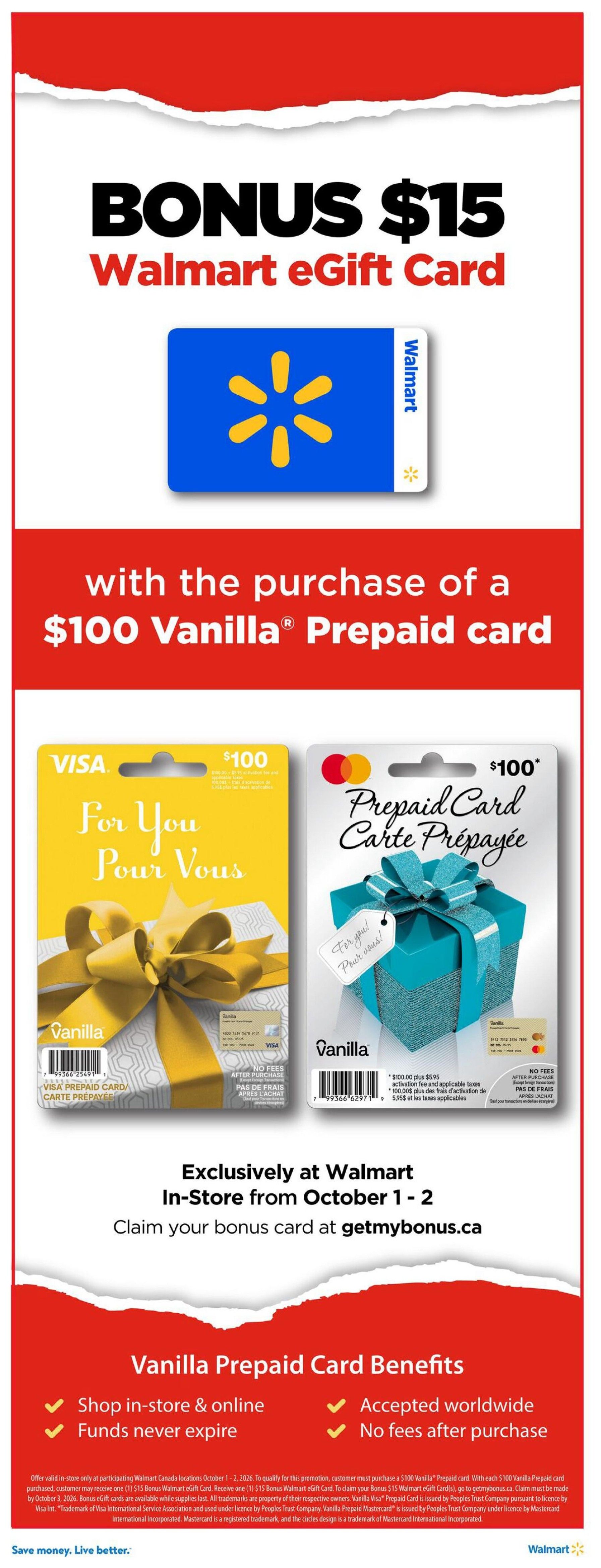 Walmart (ON) Flyer October 1 to 7