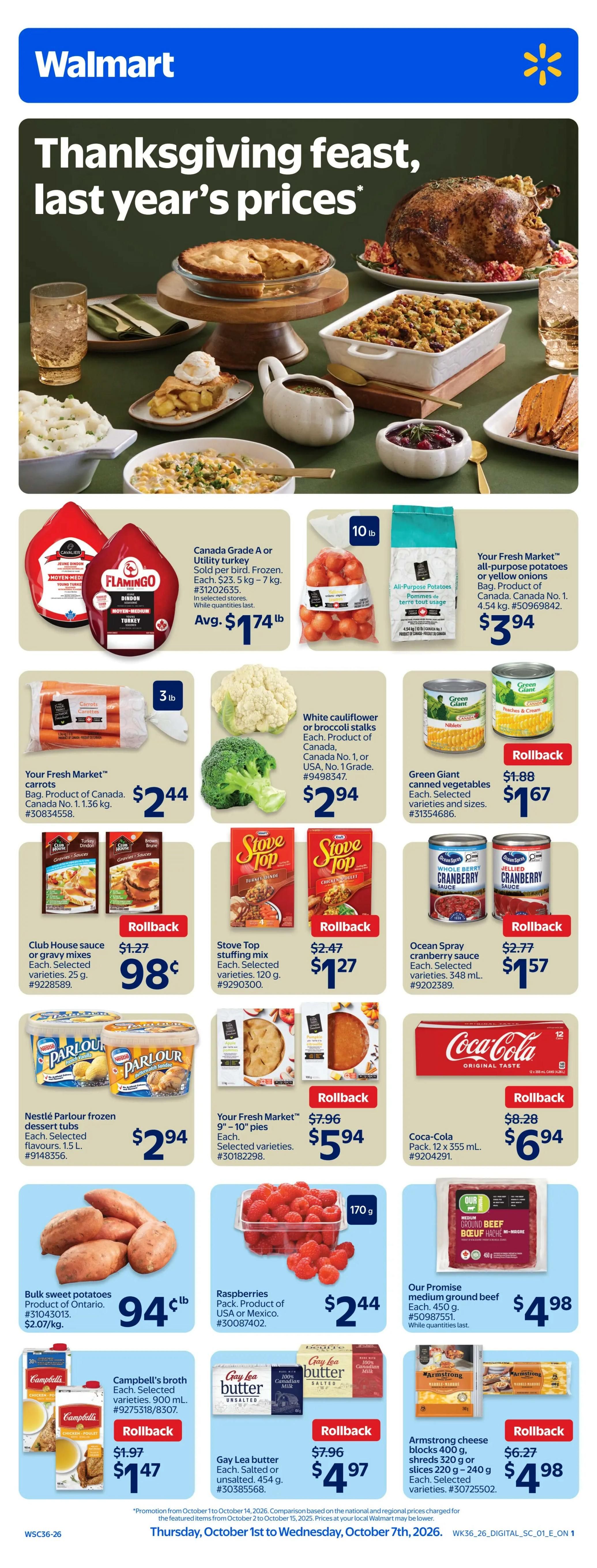 Walmart (ON) Flyer October 1 to 7
