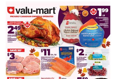 Valu-mart Flyer October 1 to 7