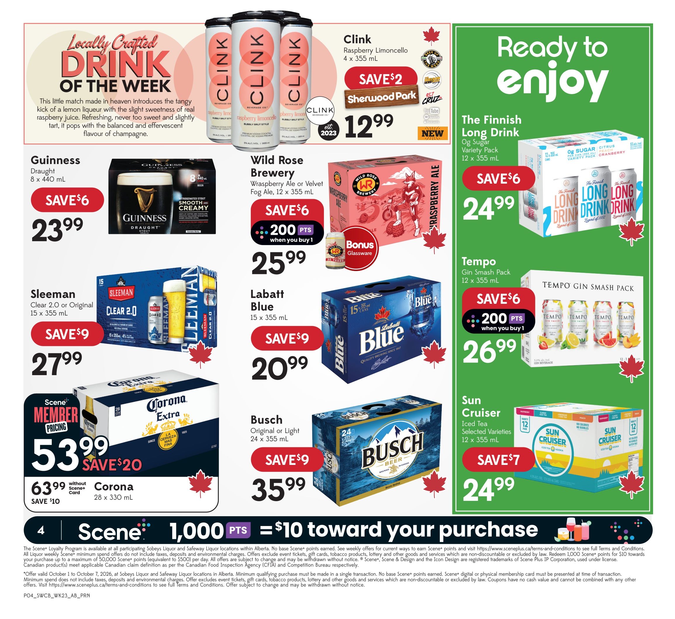 Sobeys/Safeway (AB) SWCB Flyer October 1 to 7