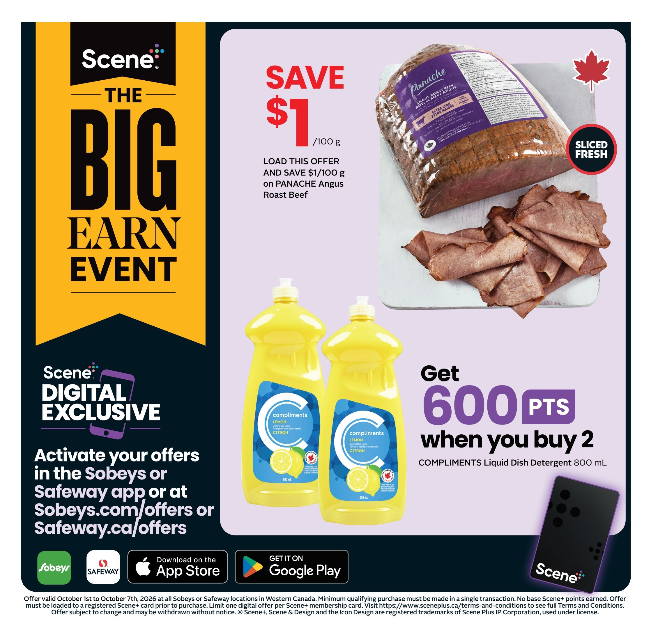Sobeys/Safeway (SK) Flyer October 1 to 7