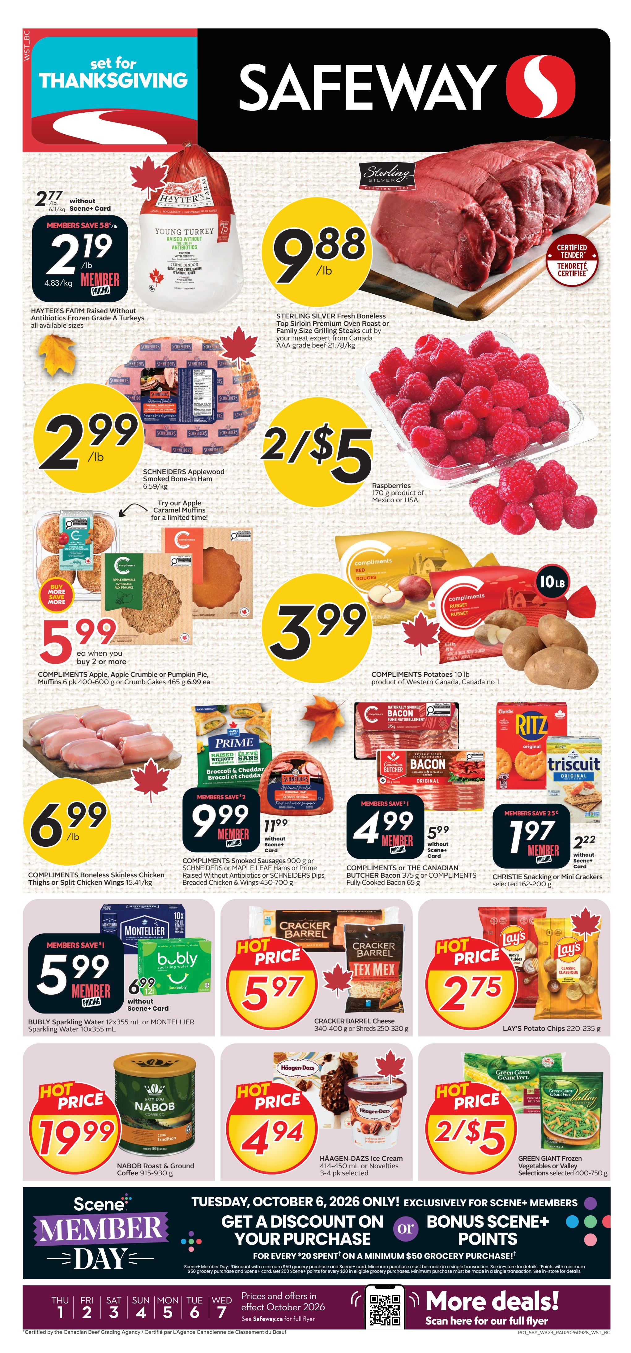 Safeway (BC) Flyer October 1 to 7
