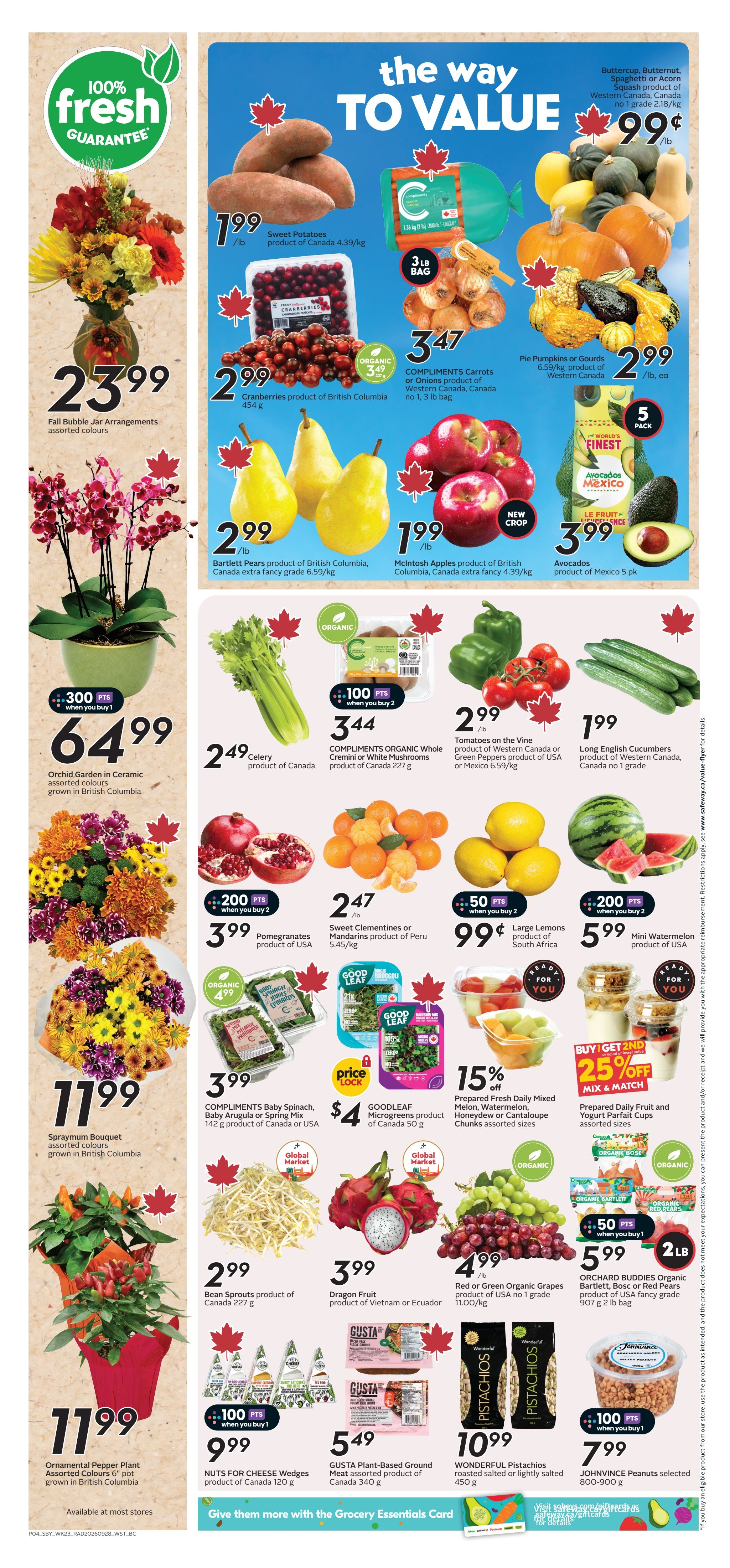 Safeway (BC) Flyer October 1 to 7