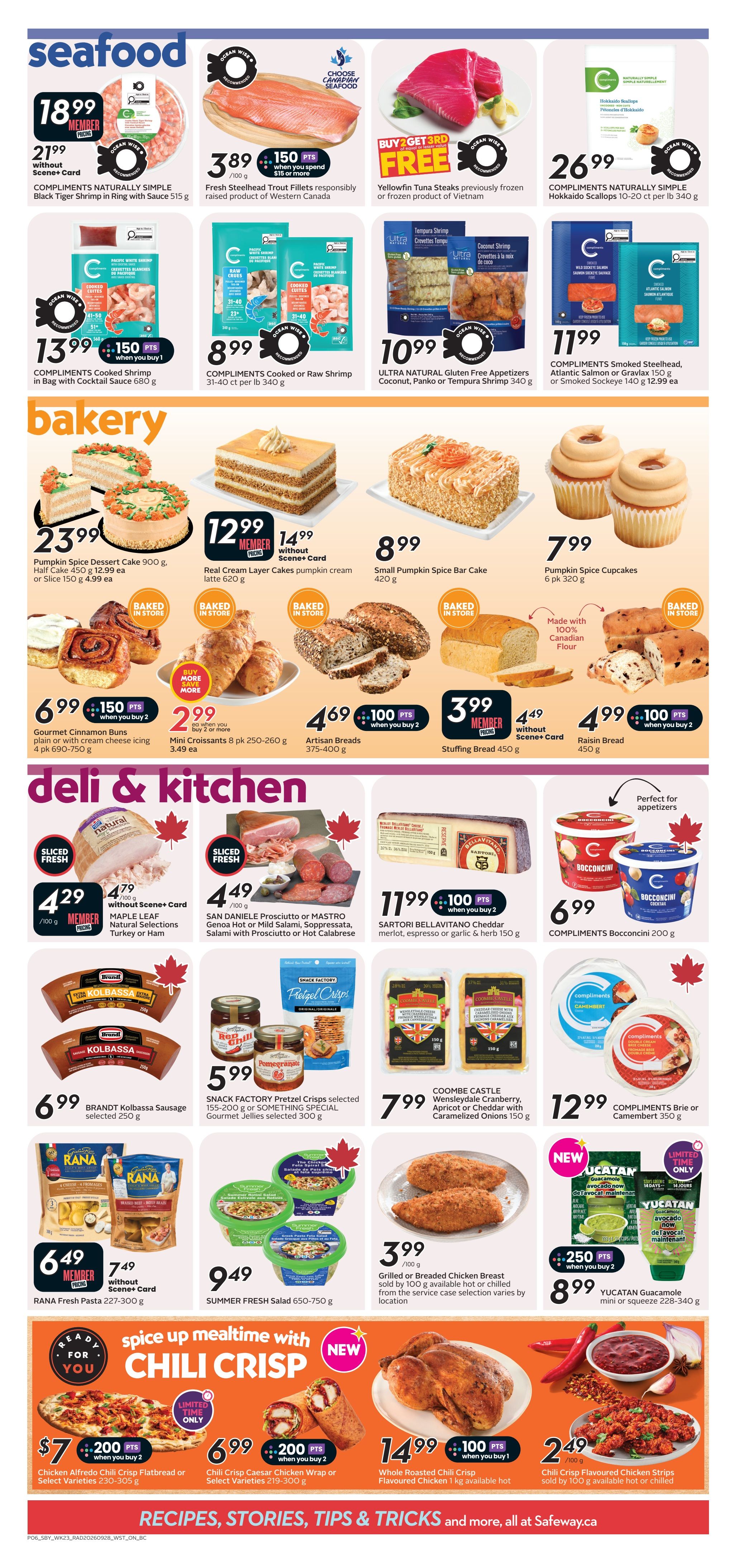 Safeway (BC) Flyer October 1 to 7