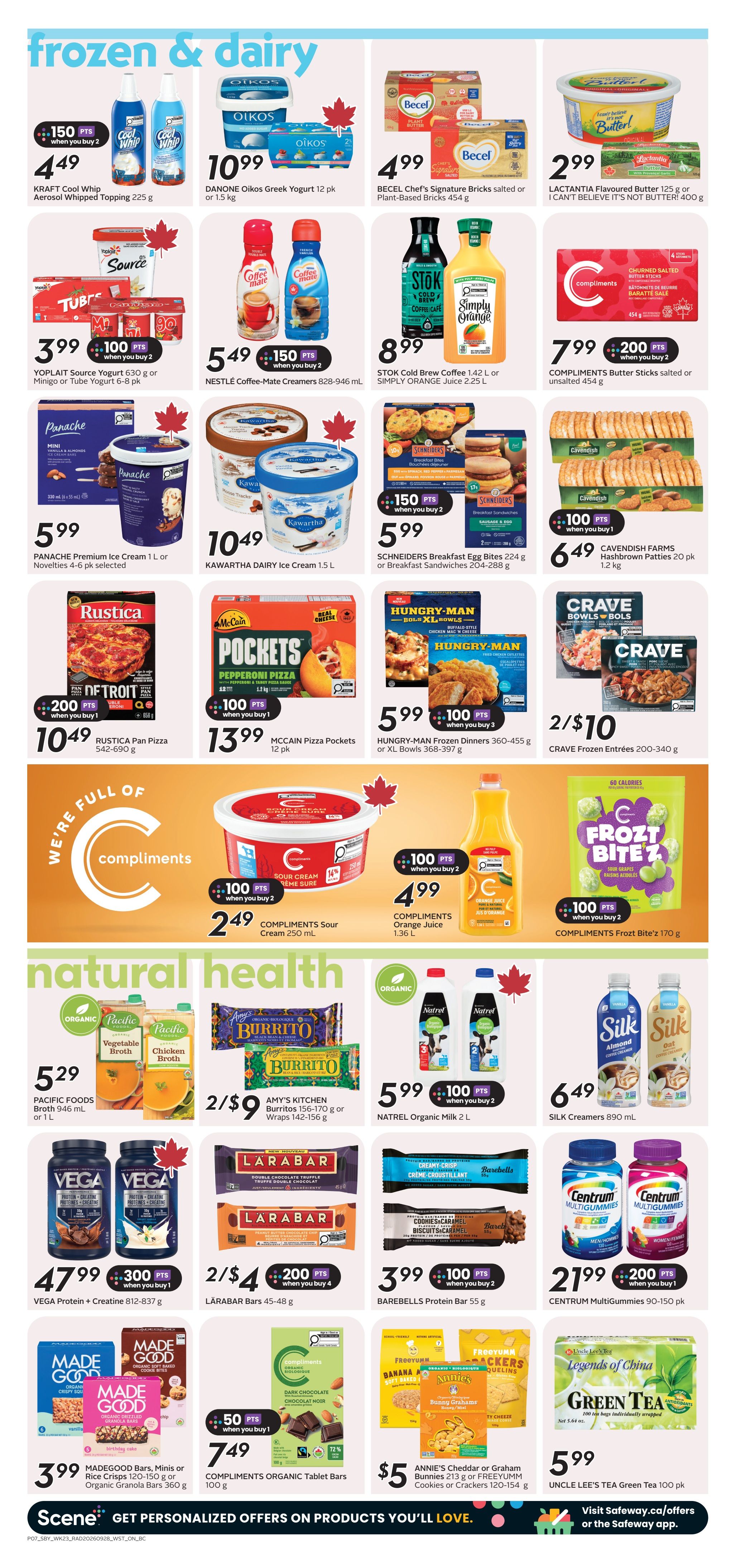 Safeway (BC) Flyer October 1 to 7