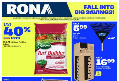 Rona & Rona+ (ON) Flyer October 1 to 7