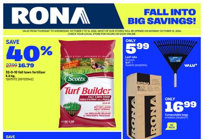 Rona & Rona+ (BC) Flyer October 1 to 7