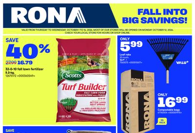 Rona & Rona+ (Atlantic) Flyer October 1 to 7