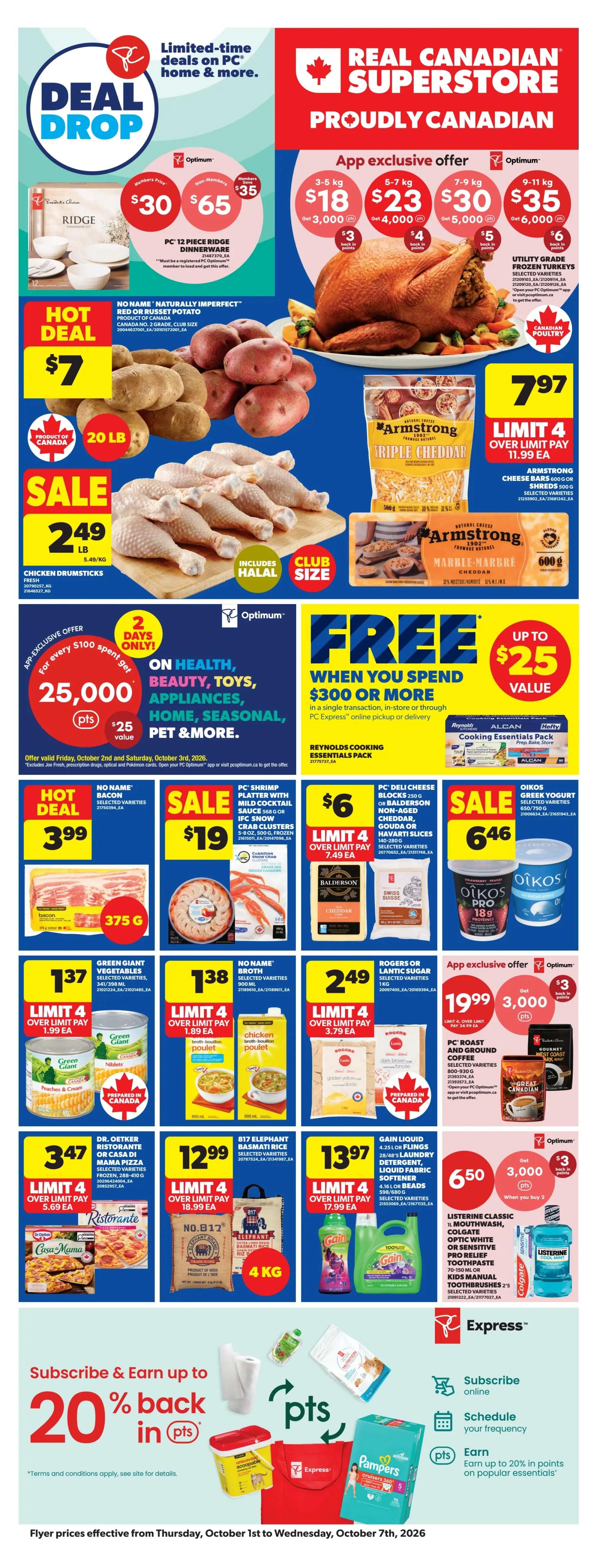 Real Canadian Superstore (West) Flyer October 1 to 7