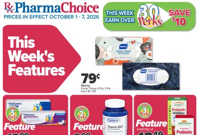 PharmaChoice Health Centre Flyer October 1 to 7
