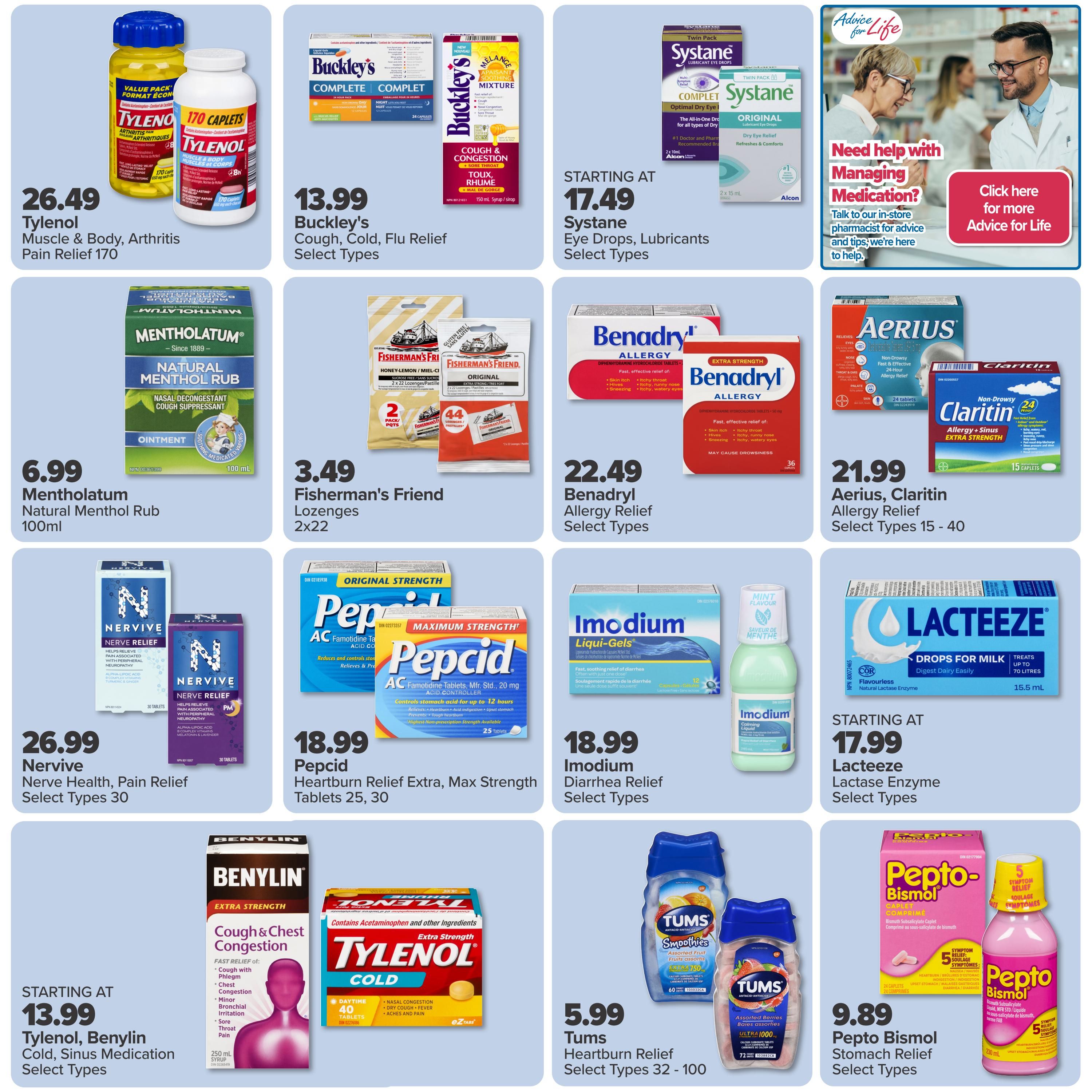 PharmaChoice Health Centre Flyer October 1 to 7