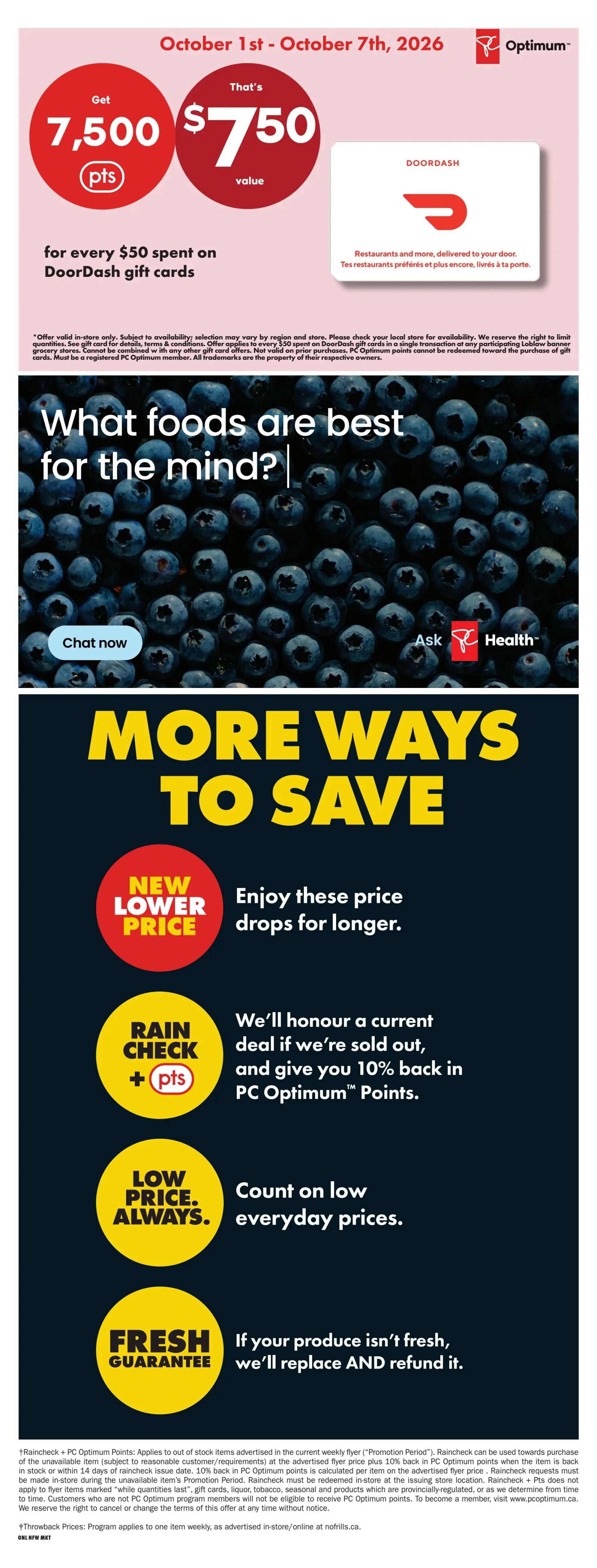 No Frills (West) Flyer October 1 to 7
