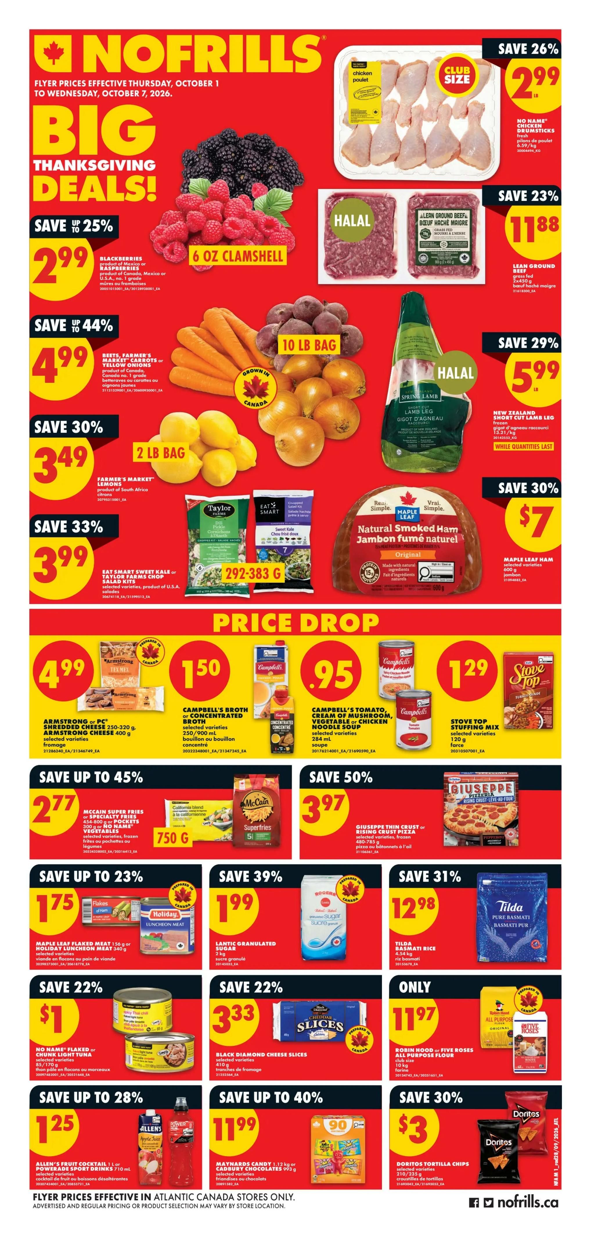 No Frills (Atlantic) Flyer October 1 to 7