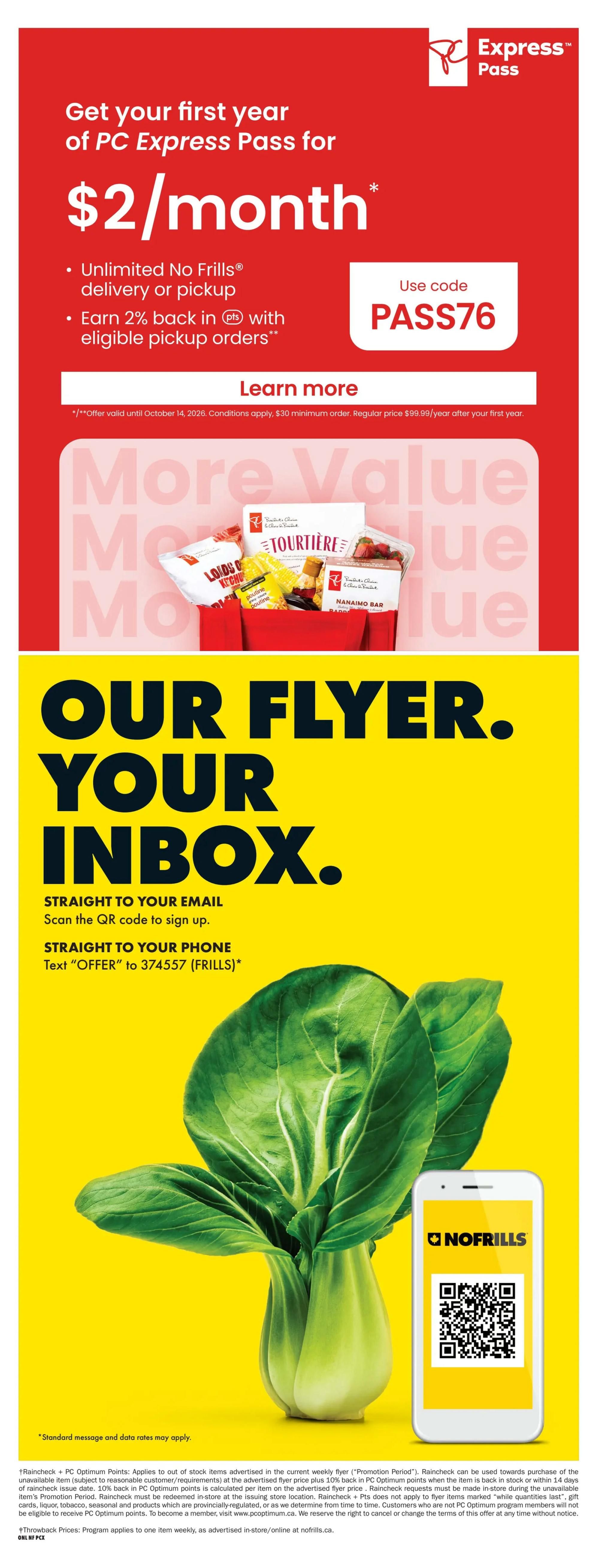 No Frills (Atlantic) Flyer October 1 to 7