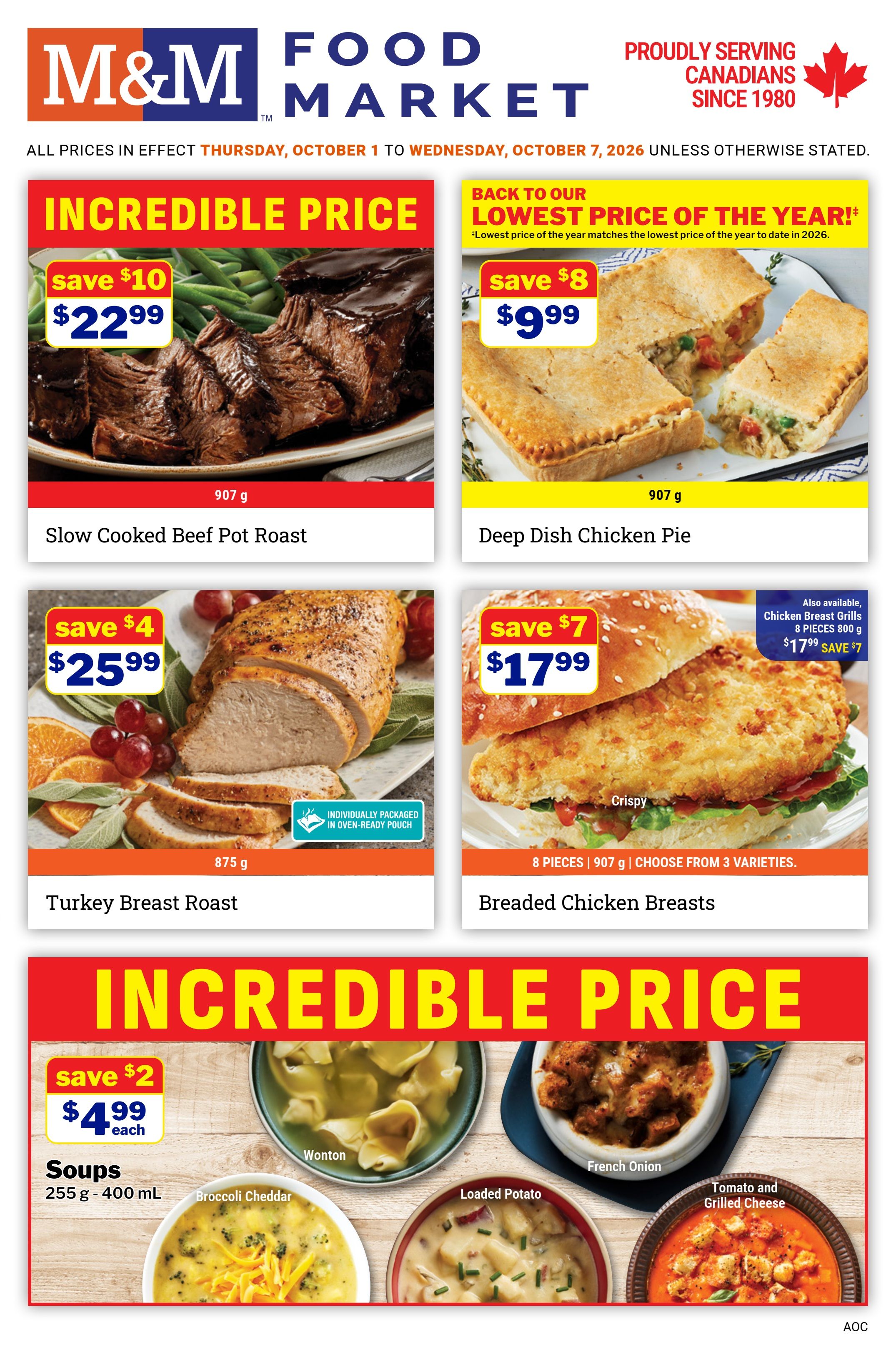 M&M Food Market (Atlantic, ON & West) Flyer October 1 to 7
