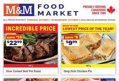 M&M Food Market (Atlantic, ON & West) Flyer October 1 to 7